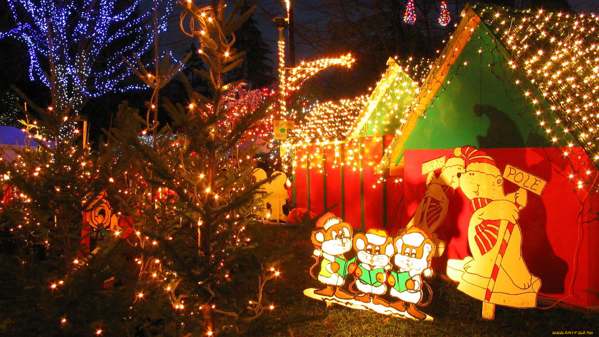 праздничные, новогодние, пейзажи