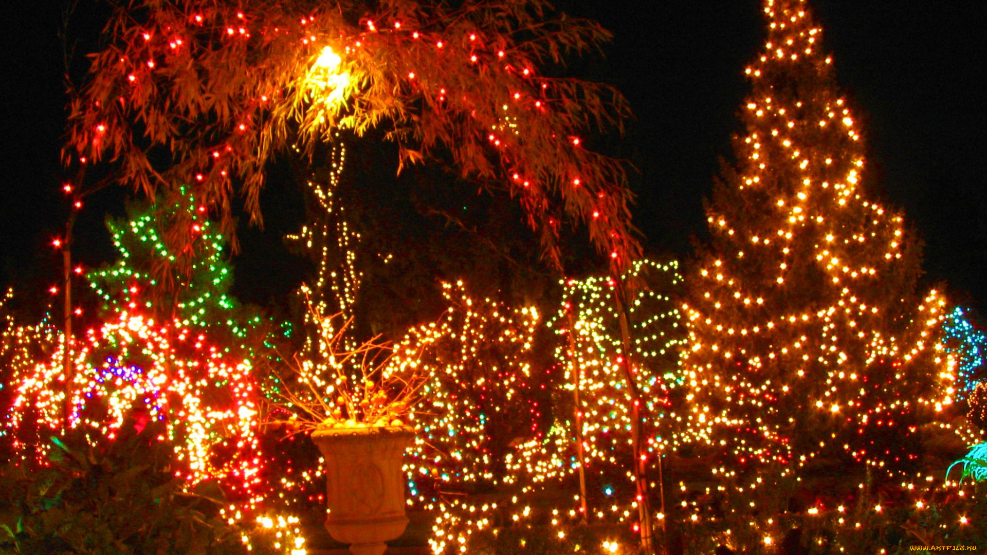 праздничные, новогодние, пейзажи