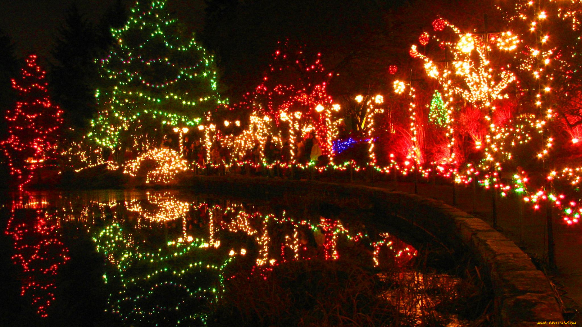 праздничные, новогодние, пейзажи