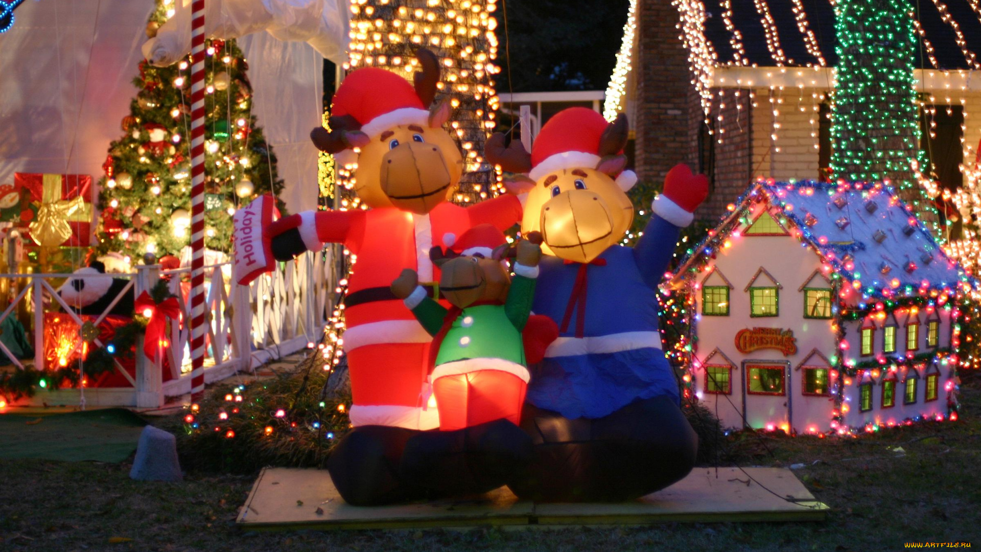 праздничные, новогодние, пейзажи