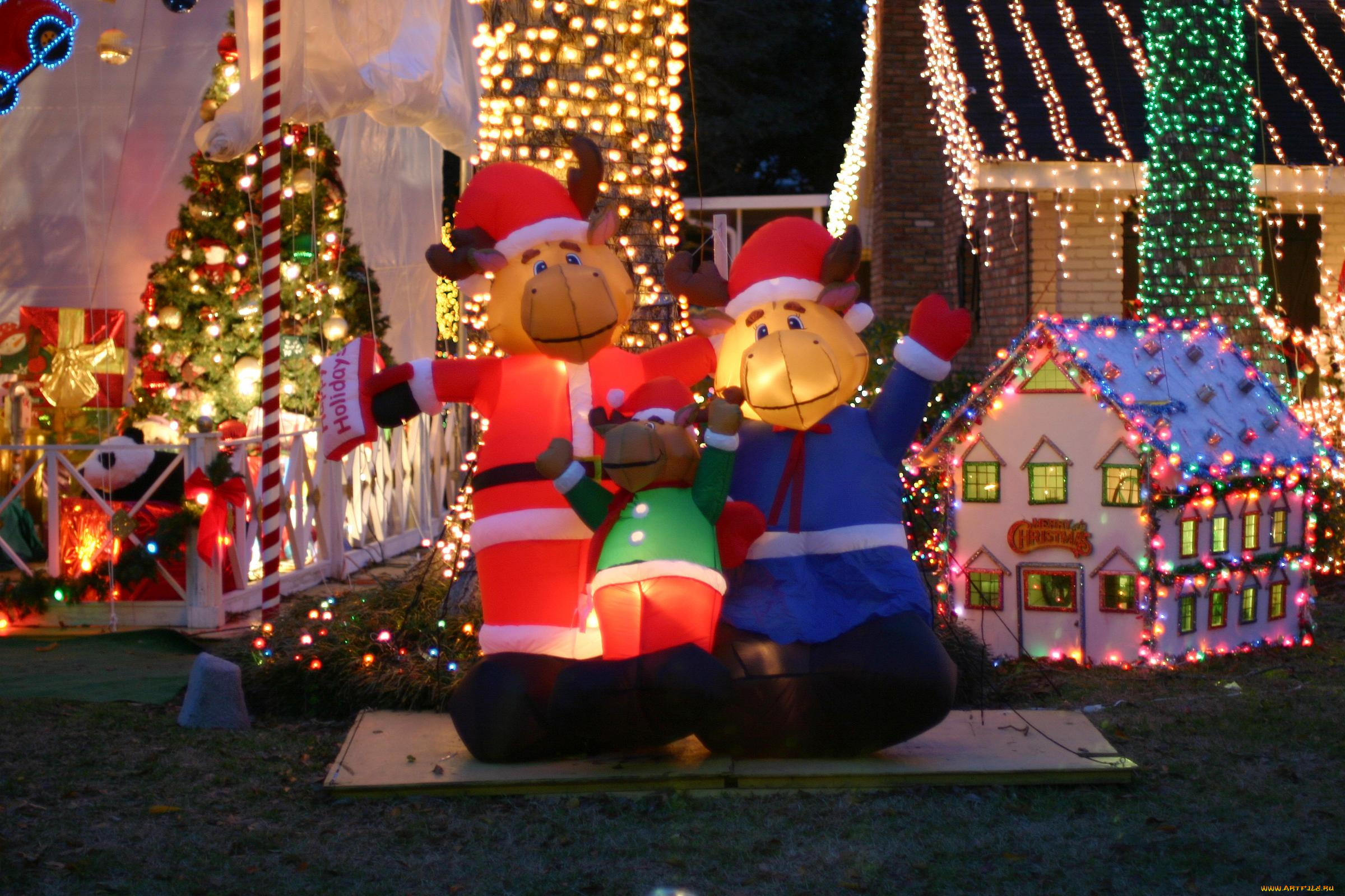 праздничные, новогодние, пейзажи