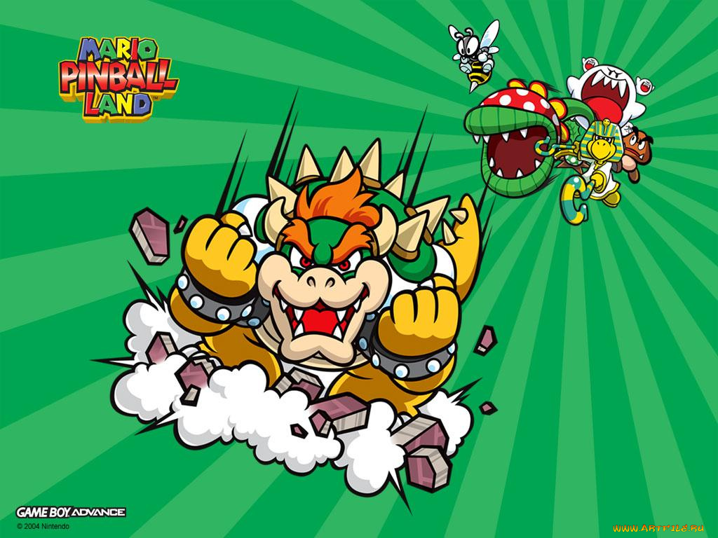 mario, pinball, land, видео, игры