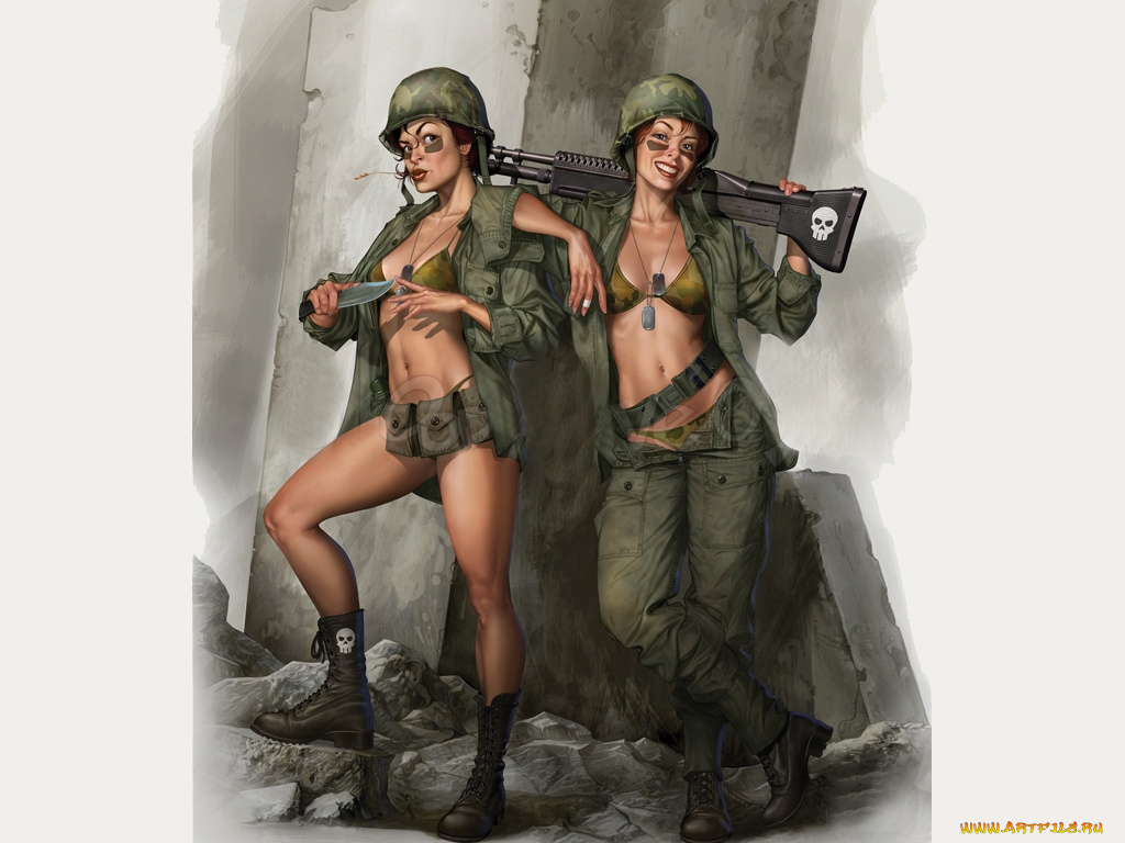 рисованные, армия