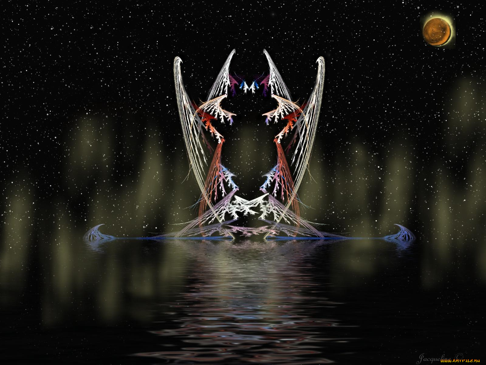 3д, графика, abstract, абстракции, фон, тёмный, абстракция, узор