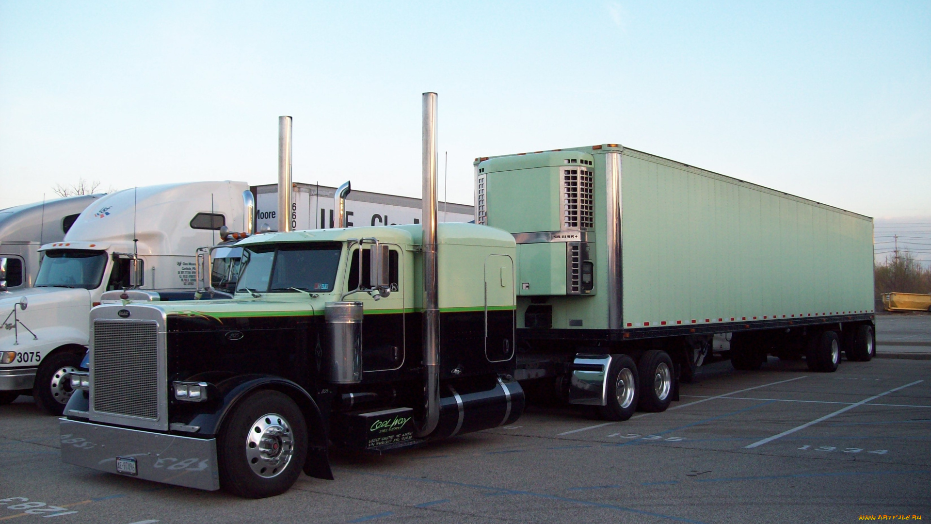 автомобили, peterbilt, cool, way