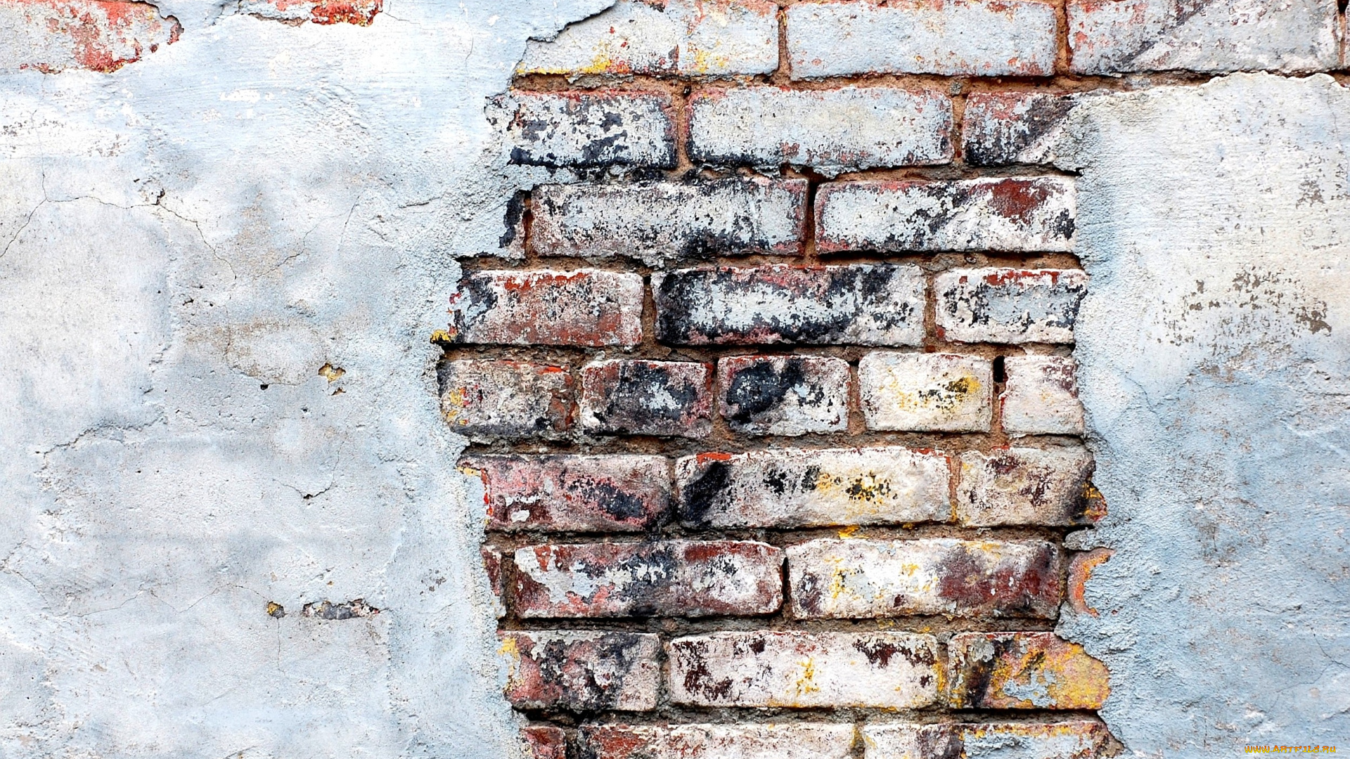 разное, текстуры, штукатурка, стена, кирпич