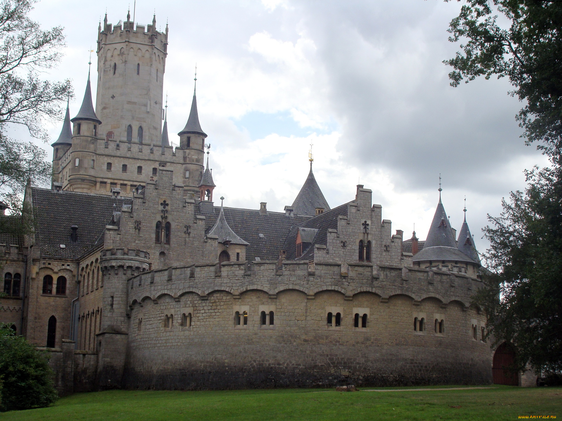 castle, marienburg, poland, города, дворцы, замки, крепости, замок, стены, башни
