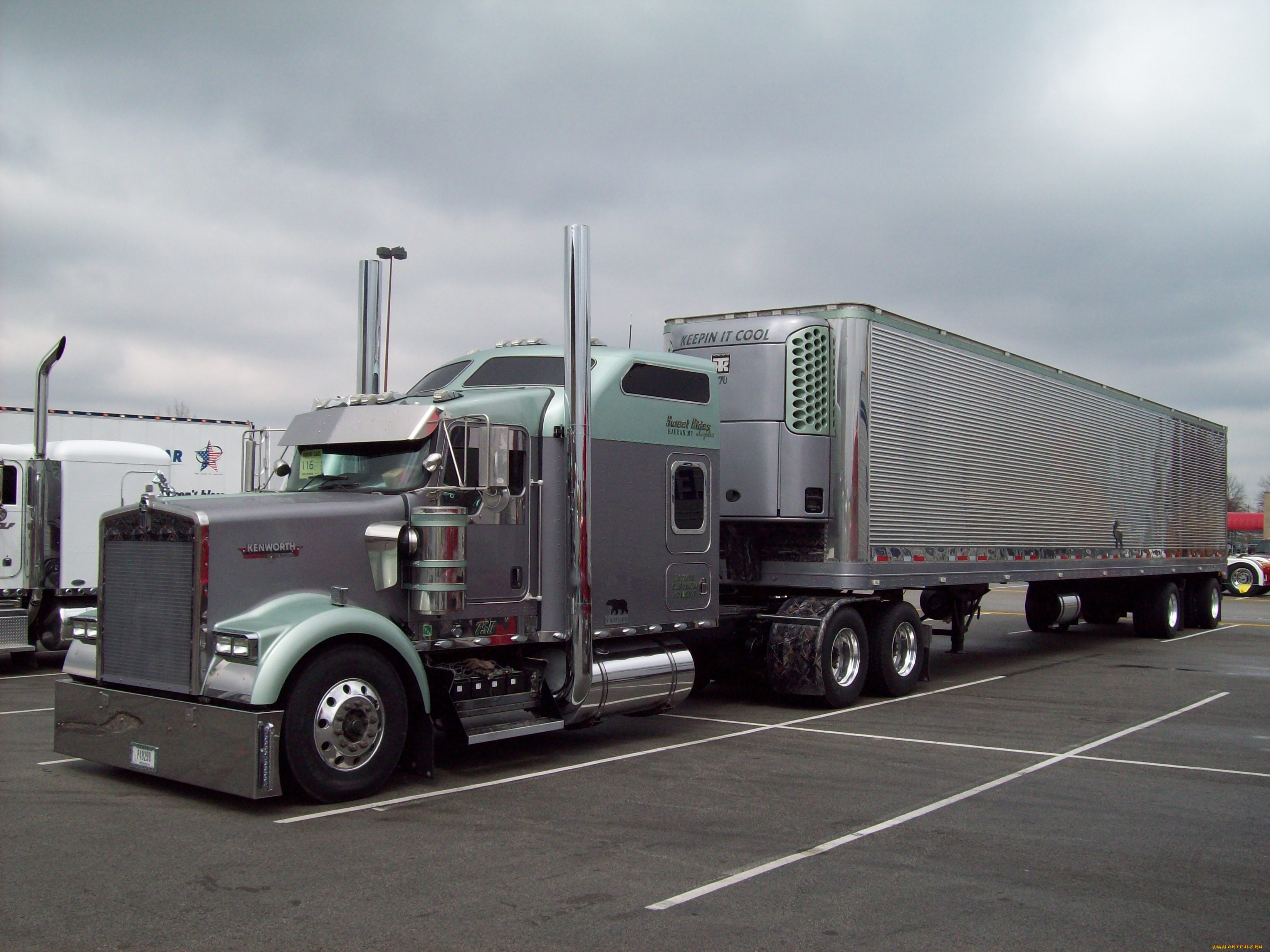 автомобили, kenworth, фура, трейлер