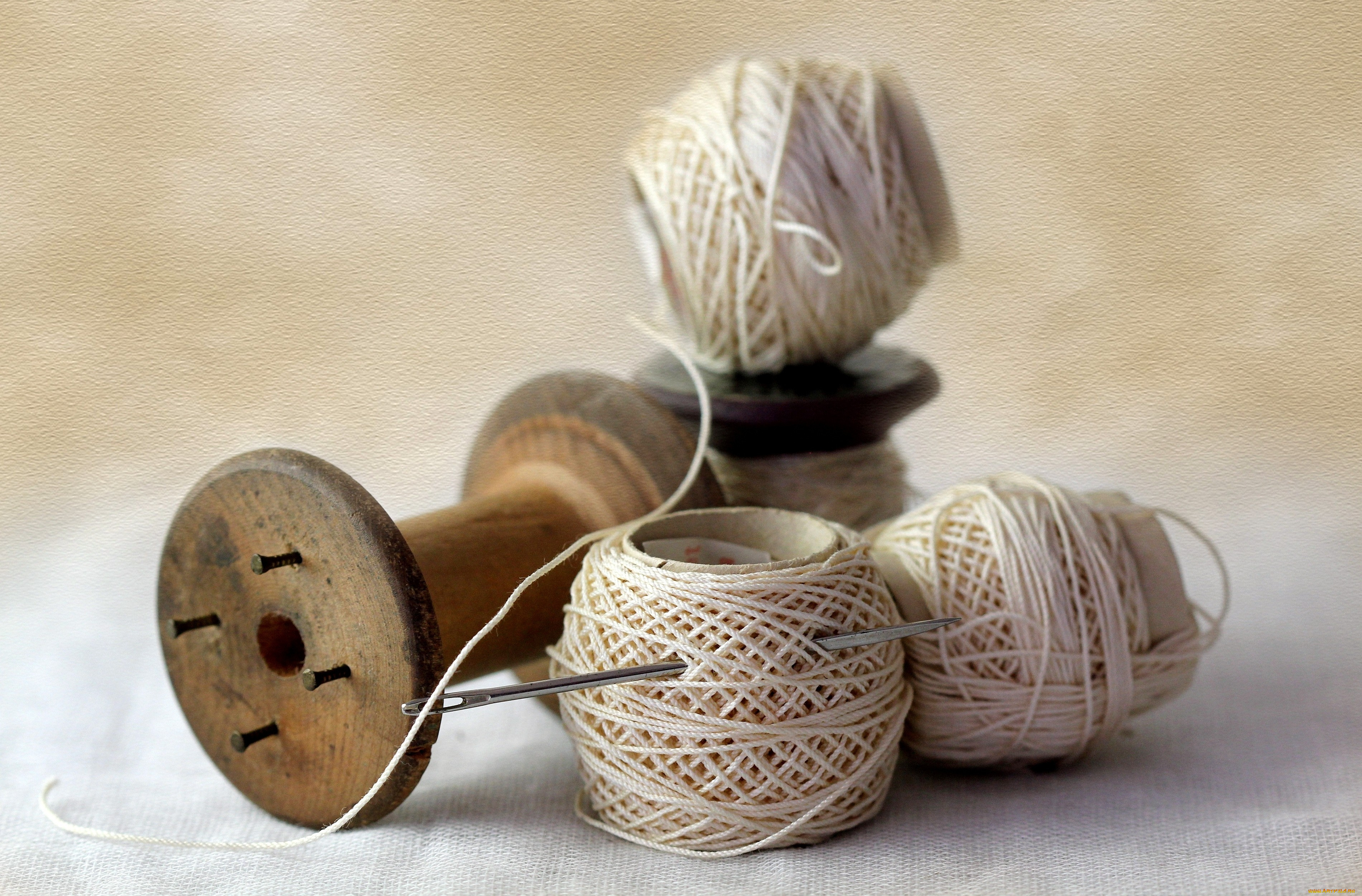 разное, ремесла, поделки, рукоделие, катушка, нитки, иголка