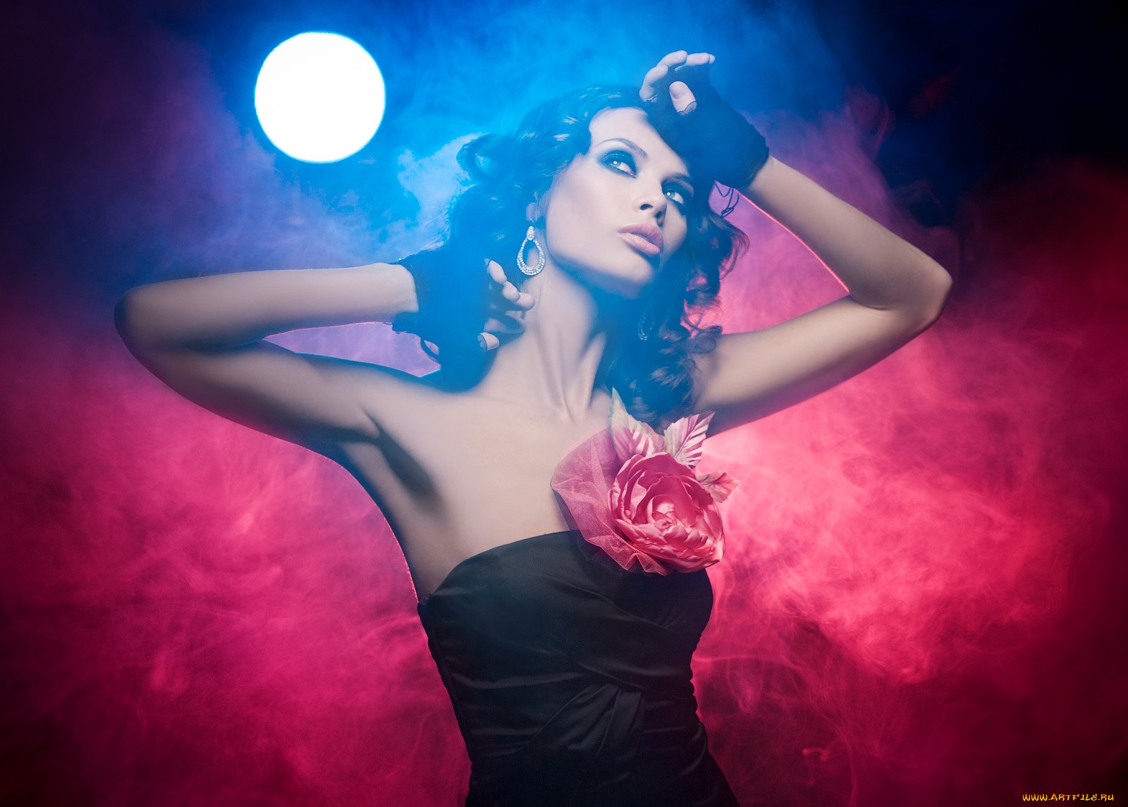 -Unsort, Брюнетки, Шатенки, девушки, unsort, брюнетки, шатенки, томность, макияж, цветок