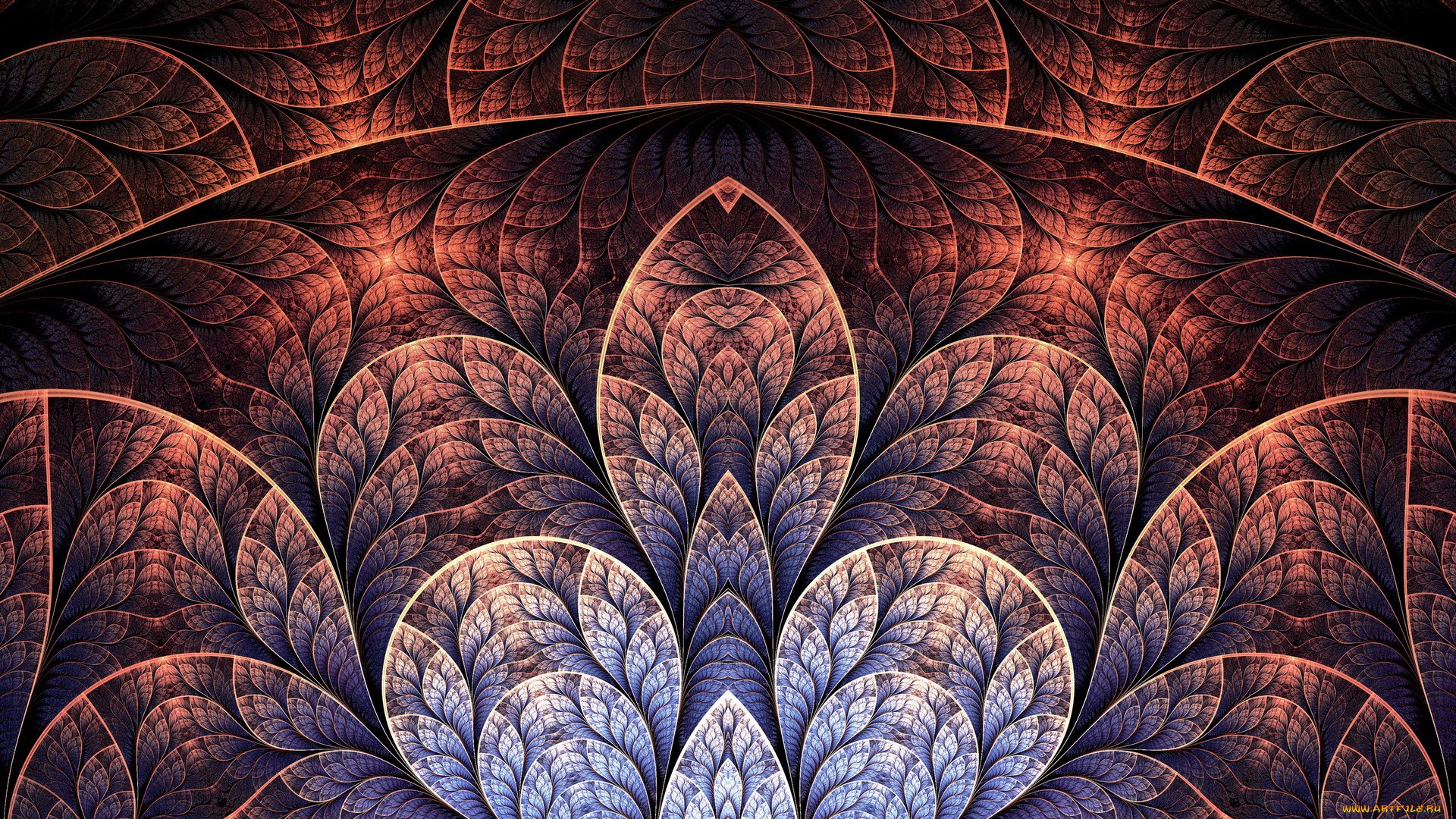 3д, графика, fractal, фракталы, узор, фон