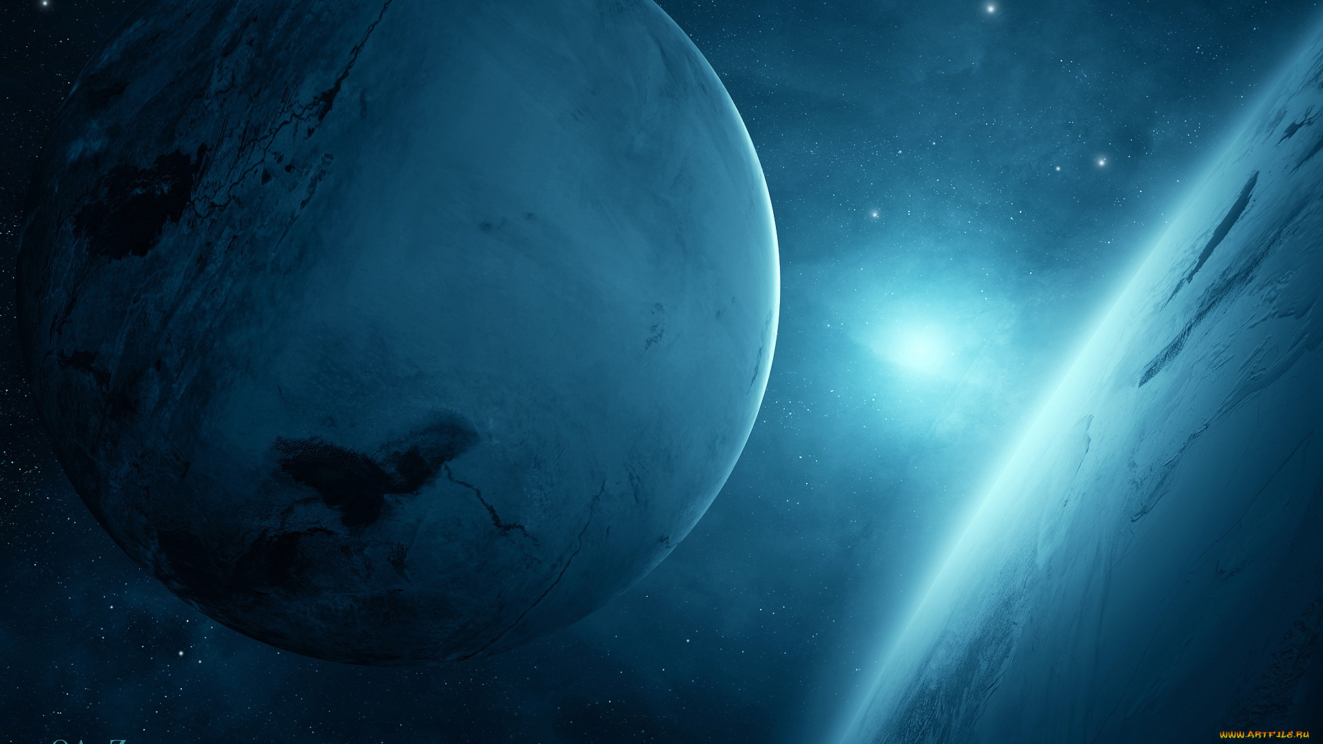 космос, арт, планета