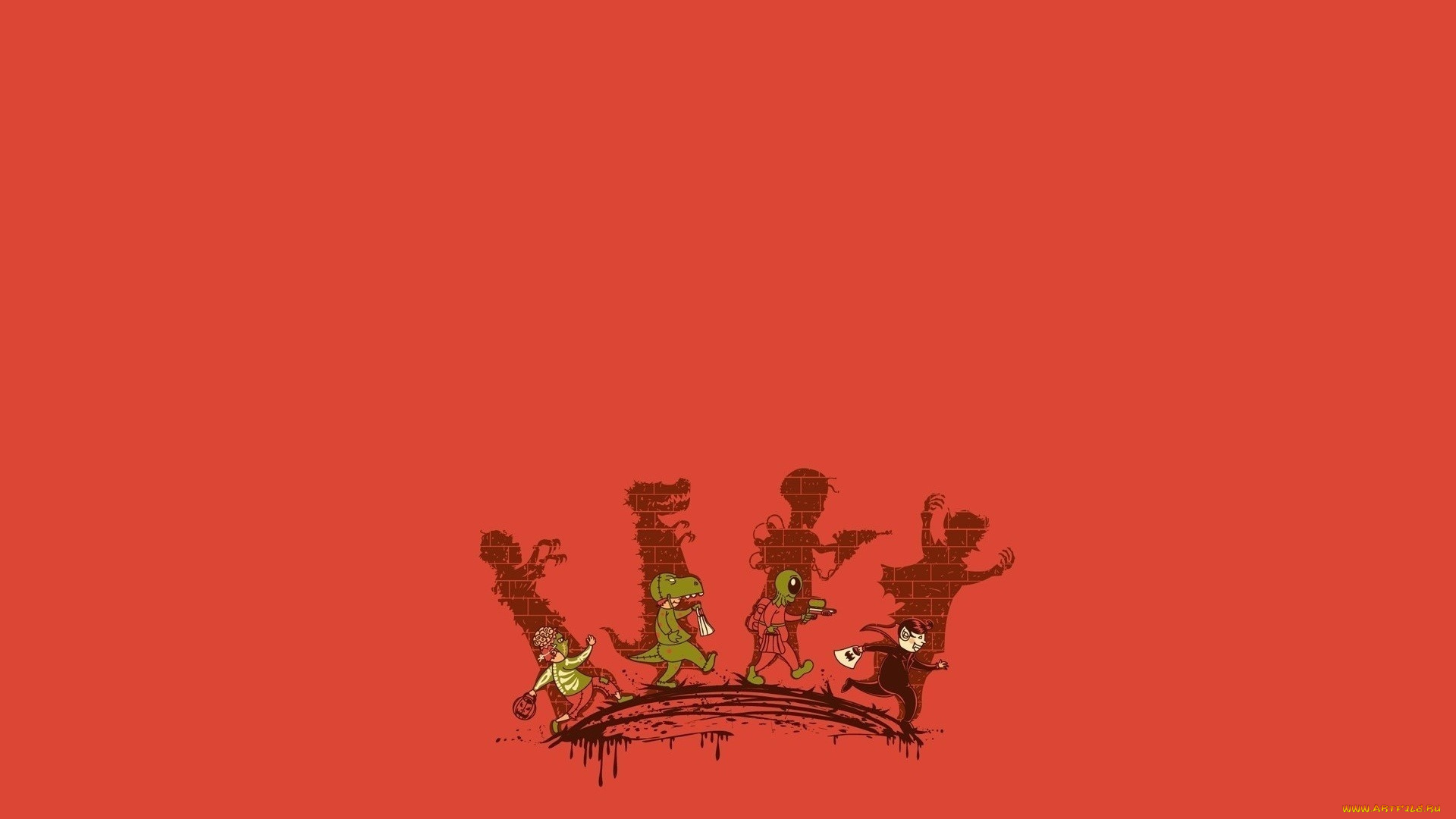 рисованные, минимализм, грабители