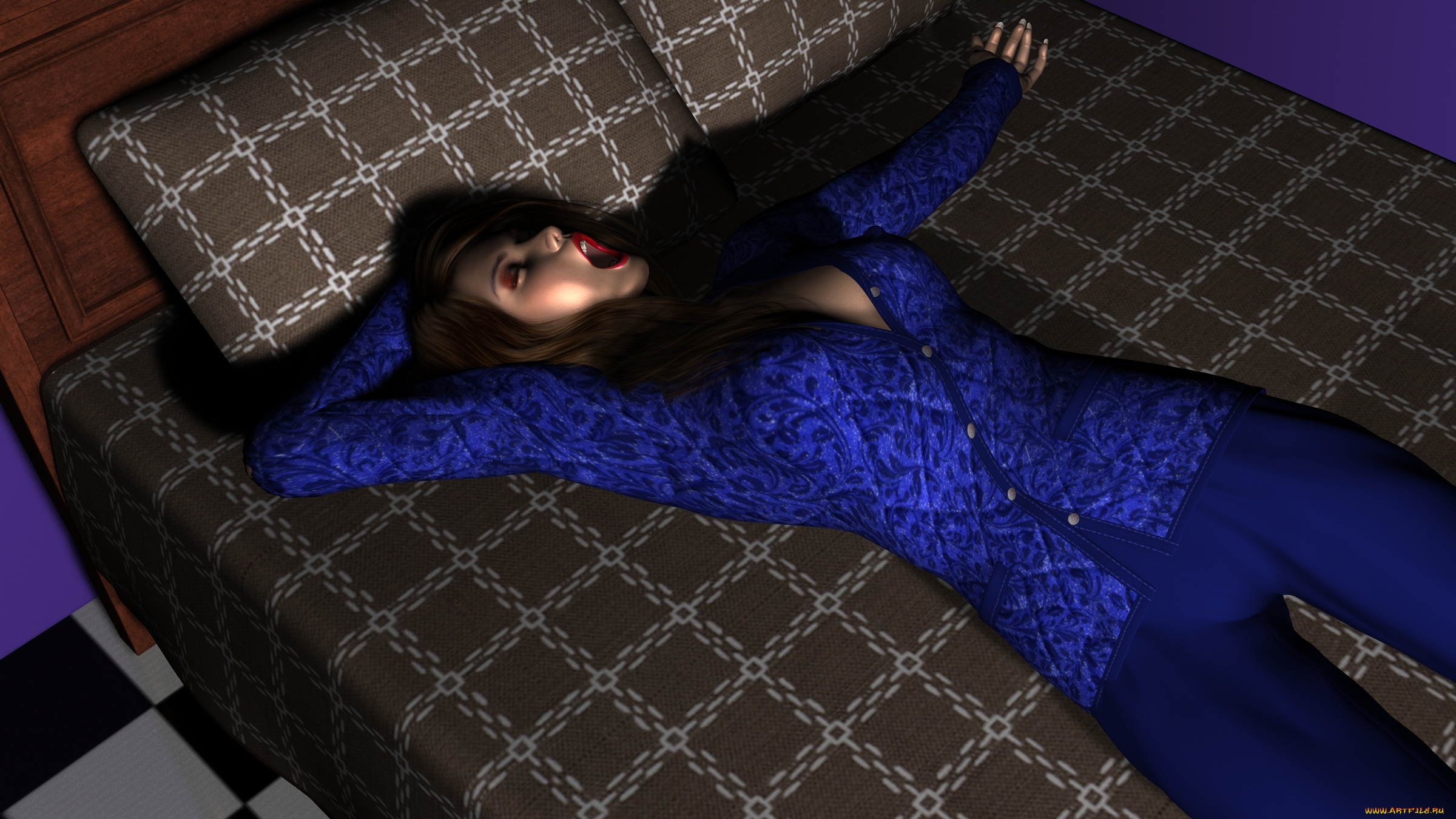 3д, графика, people, , люди, девушка, сон