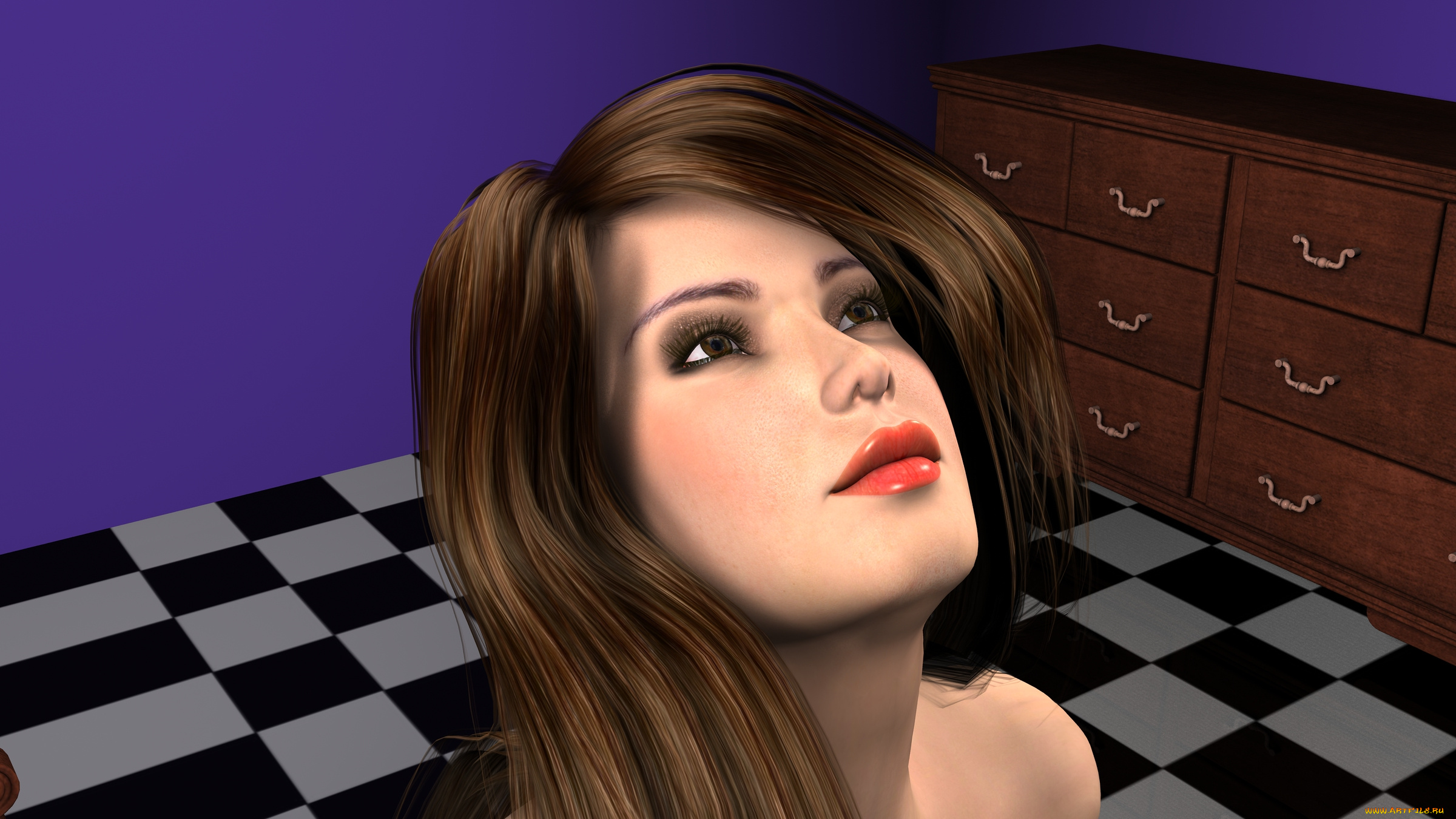 3д, графика, people, , люди, девушка, взгляд