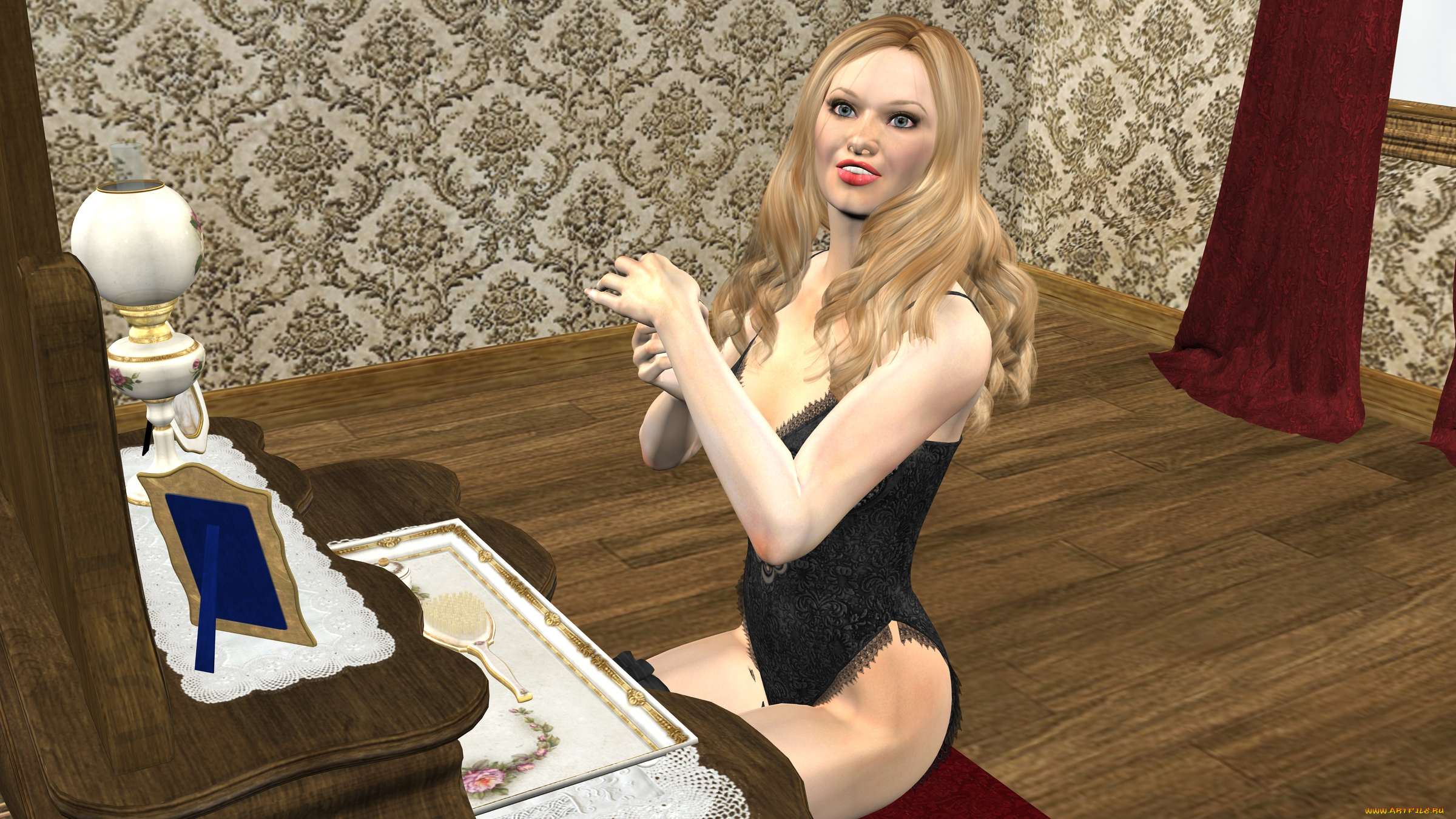 3д, графика, people, , люди, взгляд, девушка