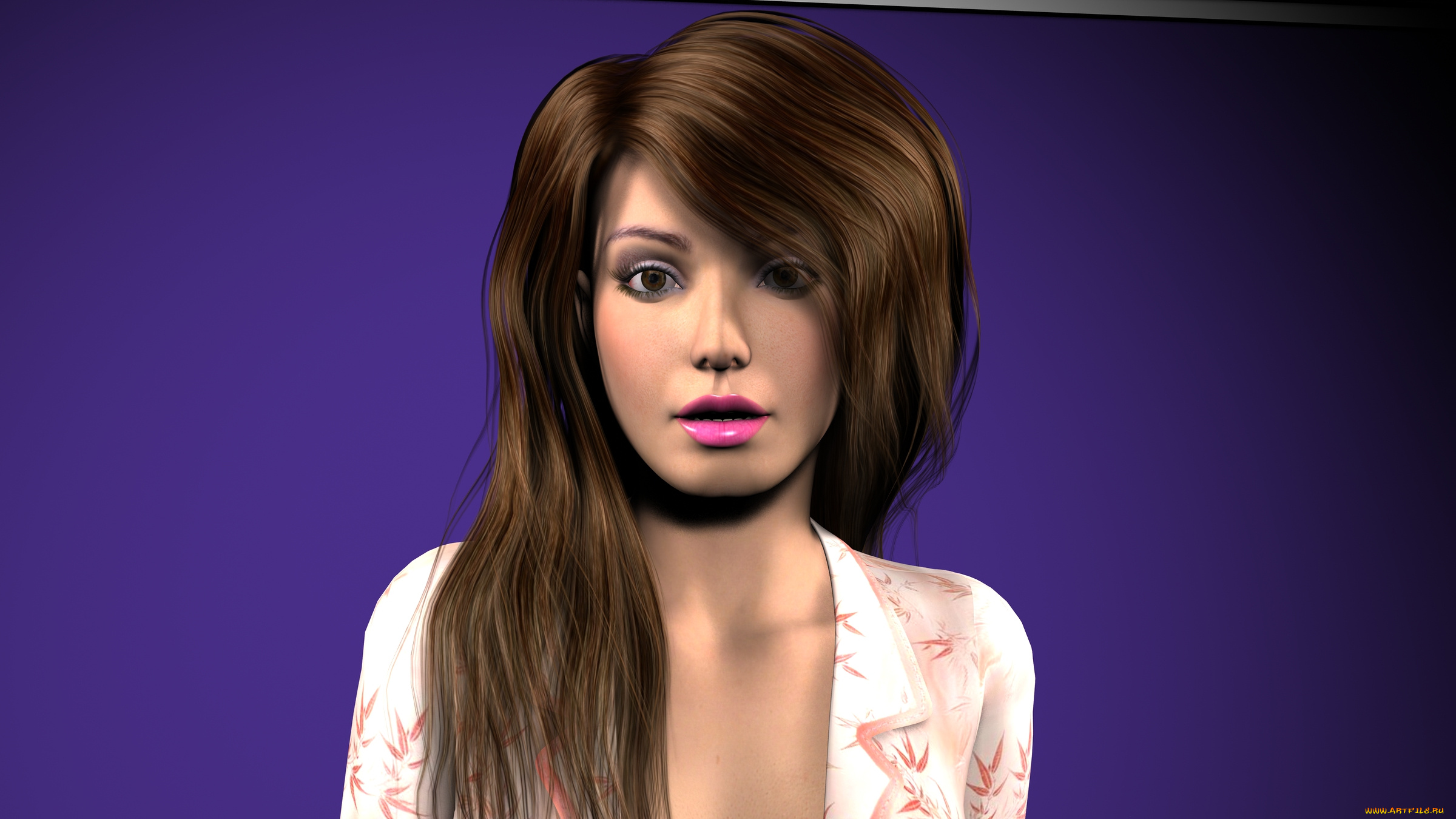 3д, графика, portraits, , портрет, взгляд, девушка