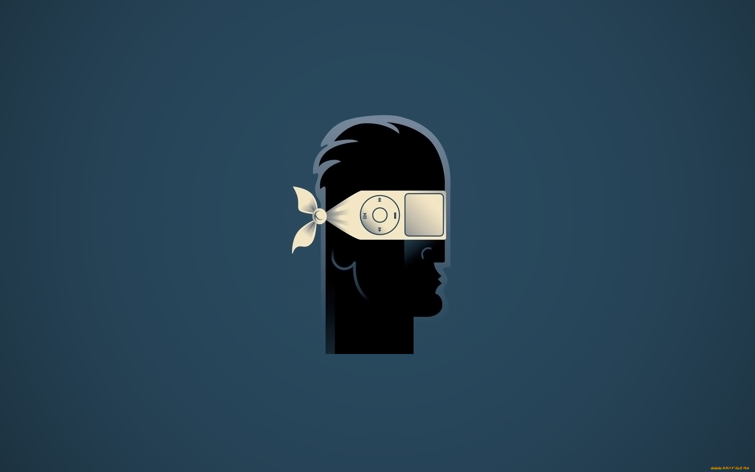 рисованные, минимализм, повязка, плеер, голова, Человек, загрузка, медиа