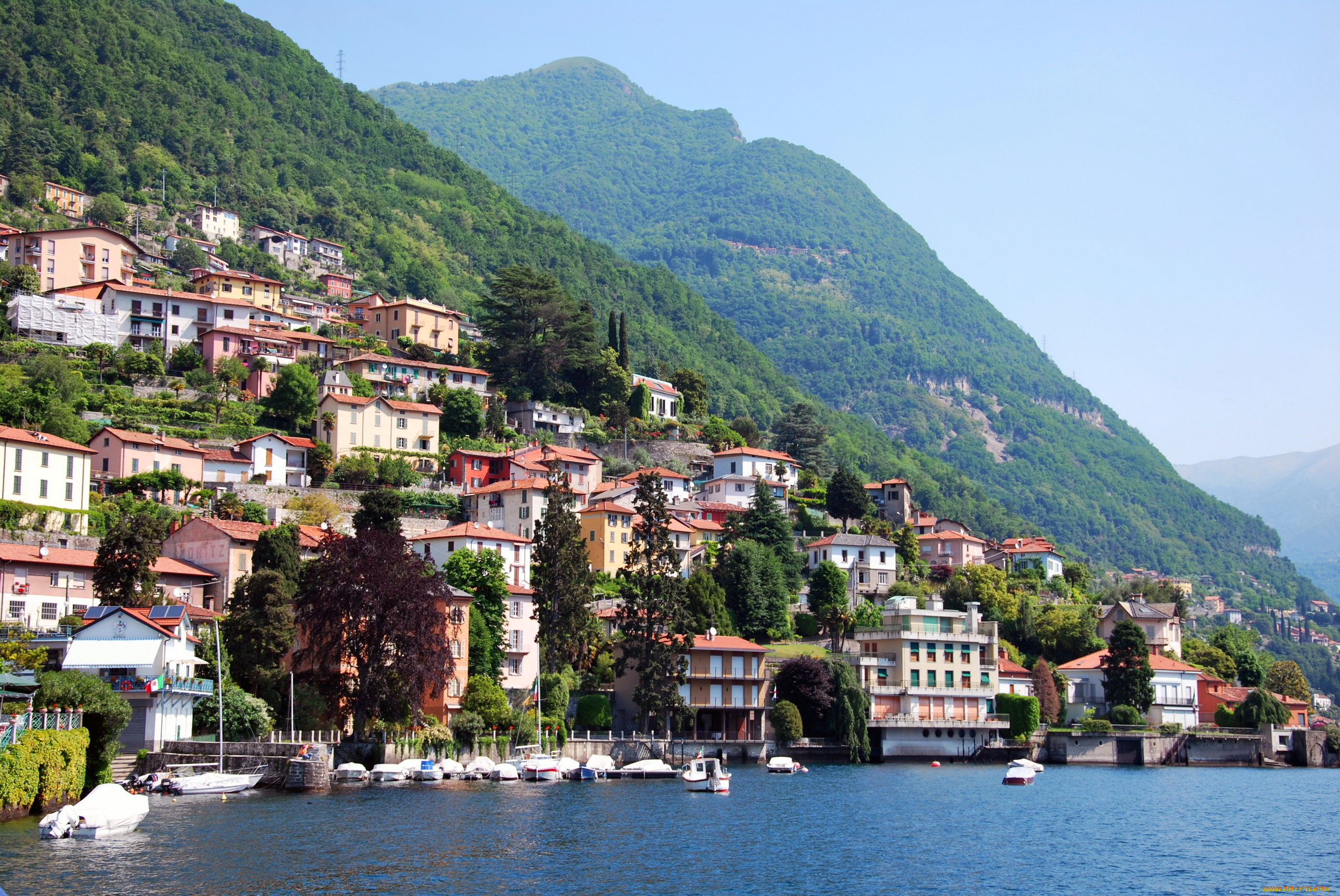 города, -, улицы, , площади, , набережные, побережье, озеро, дома, lake, como, италия