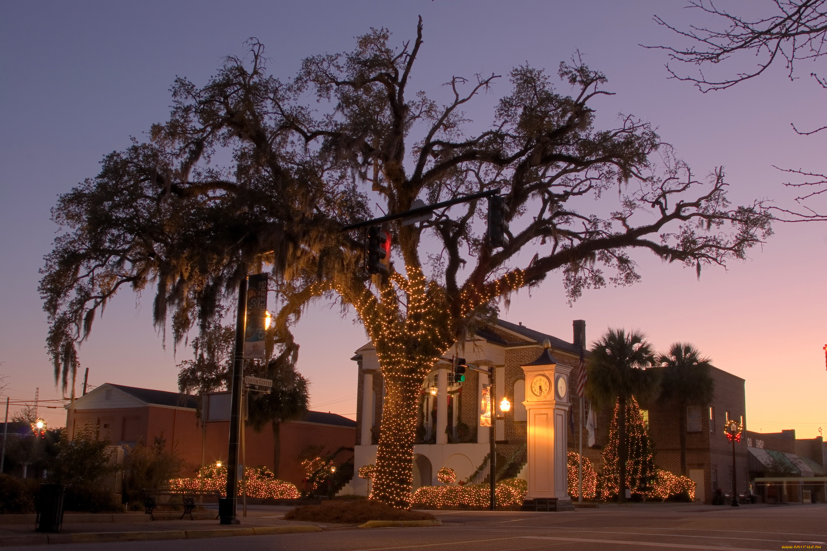 города, -, католические, соборы, , костелы, , аббатства, дома, дорога, сумерки, костел, сша, южная, каролина