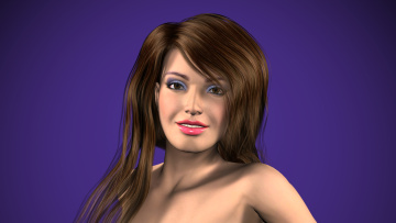 Картинка 3д+графика portraits+ портрет взгляд девушка