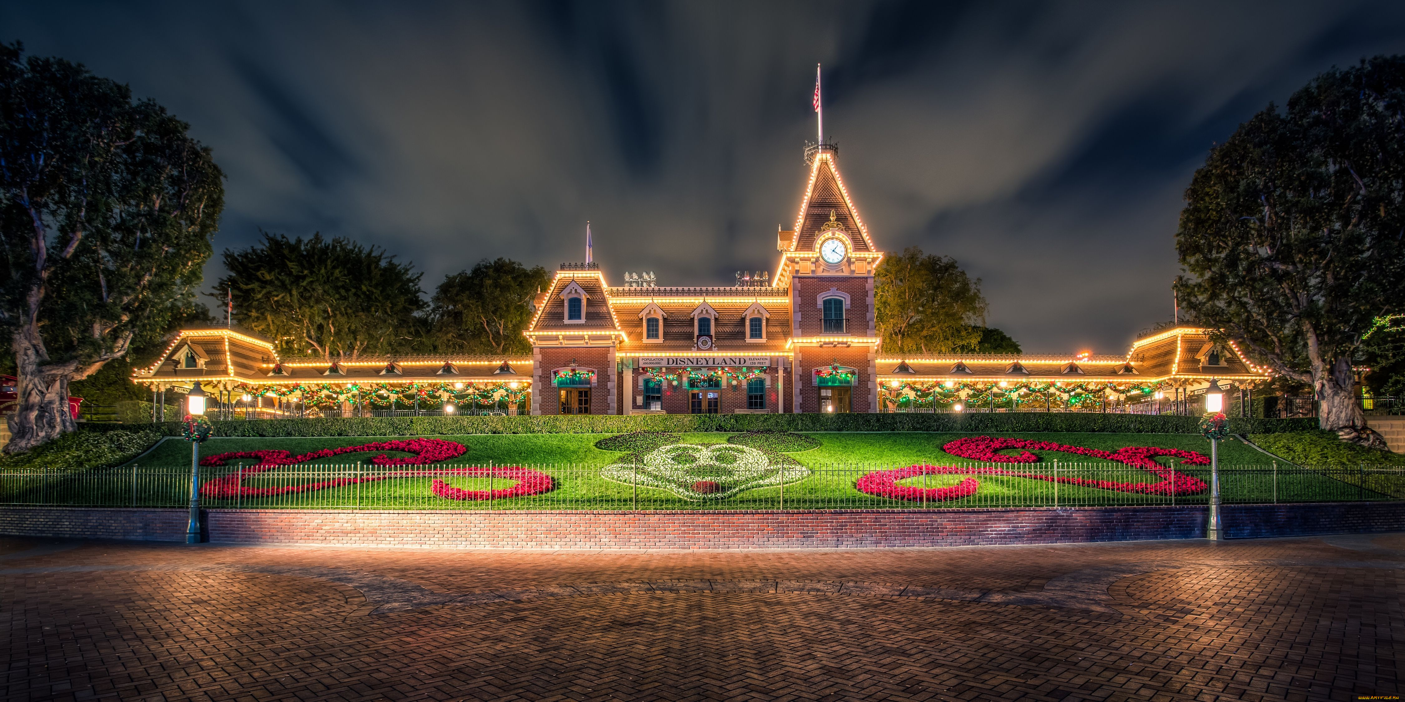 disneyland, , anaheim, , california, города, диснейленд, анахайм, california, anaheim, калифорния, микки, маус, клумба, mickey, mouse, цветы