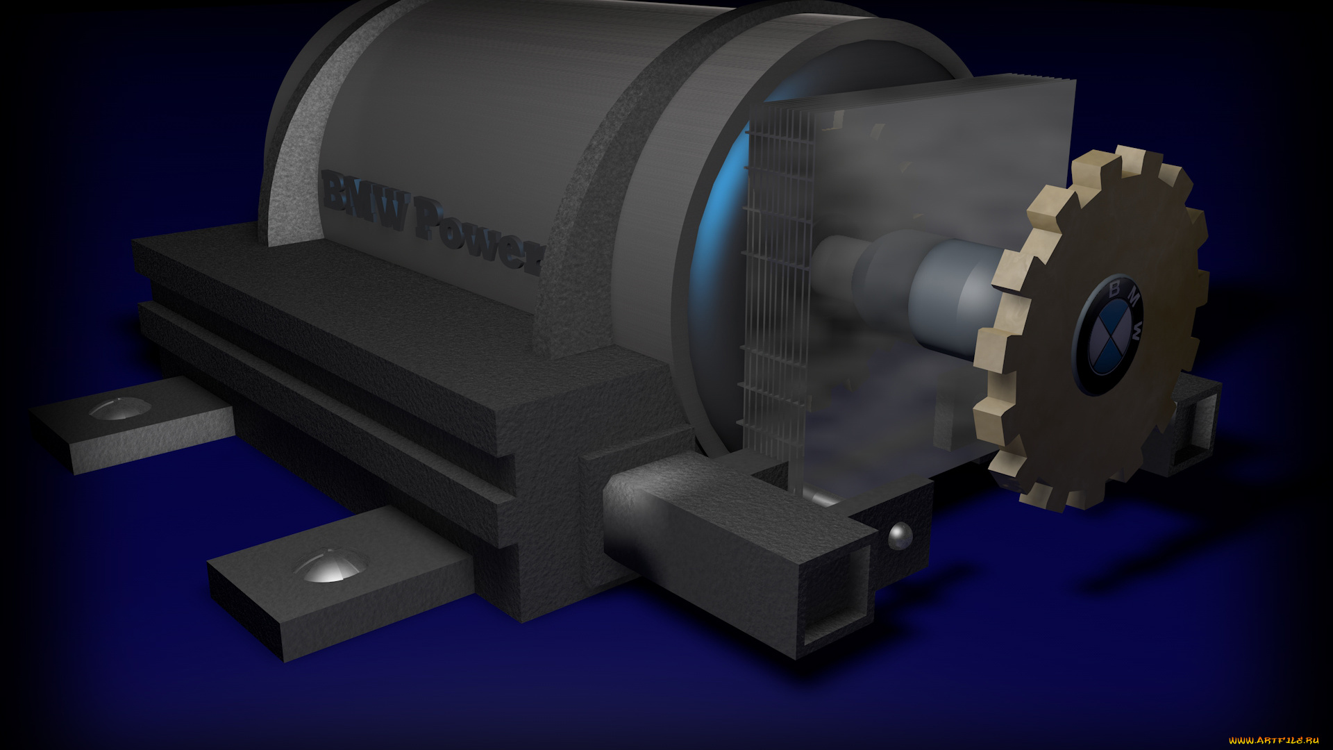 3д, графика, моделирование, , modeling, шестерня, двигатель