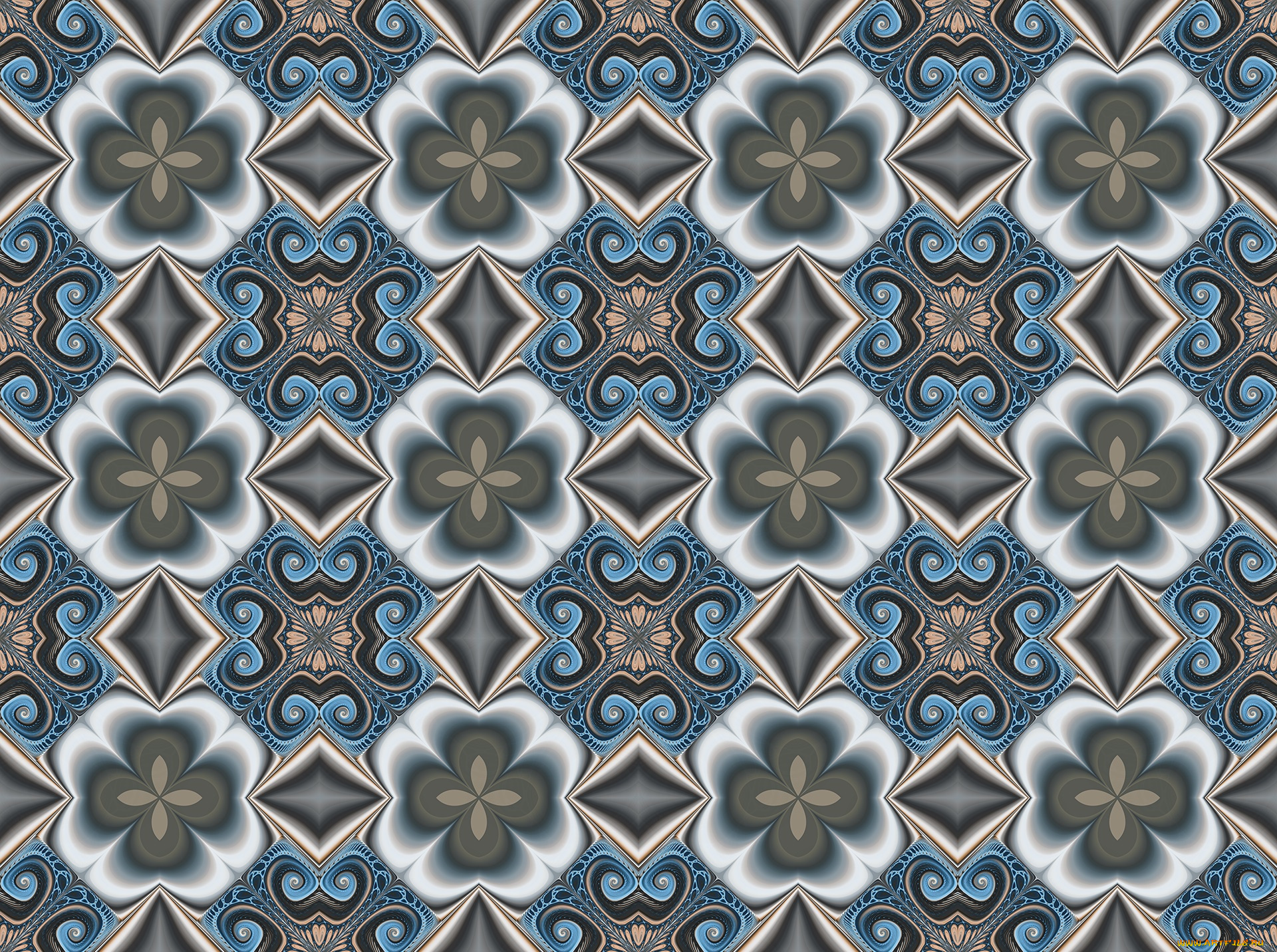 3д, графика, фракталы, , fractal, цвета, фон, узор