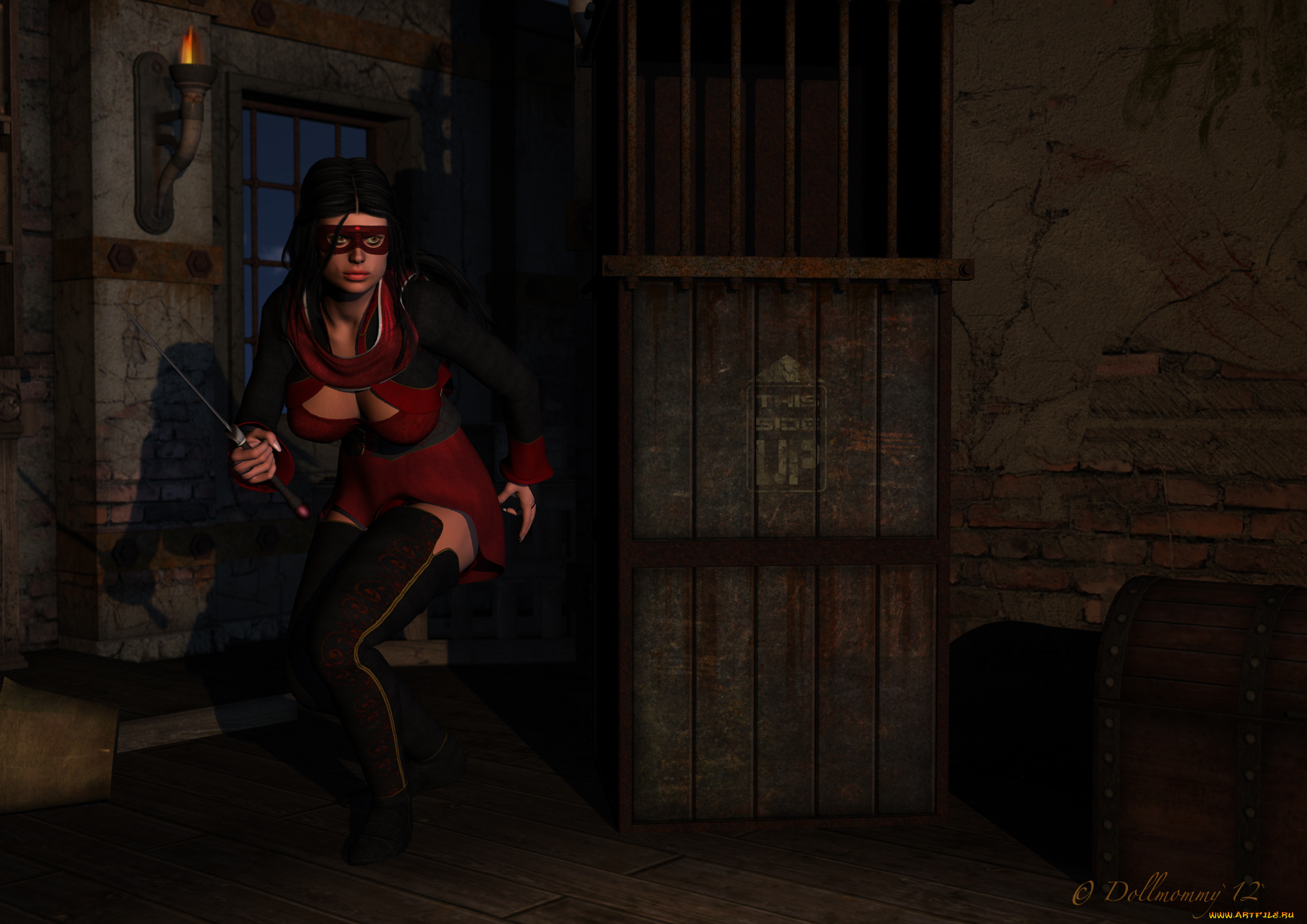 3д, графика, фантазия, , fantasy, оружие, фон, взгляд, девушка