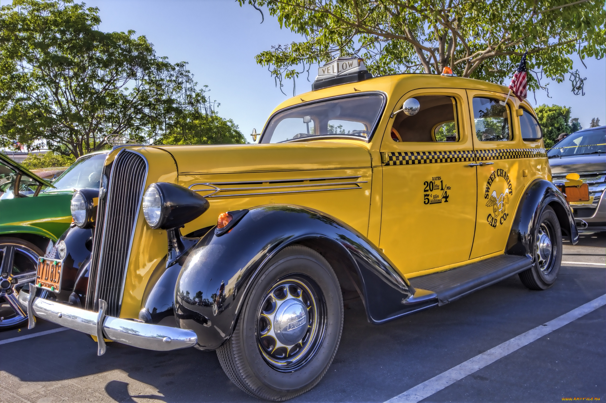 1936, plymouth, taxi, автомобили, выставки, и, уличные, фото, выставка, автошоу