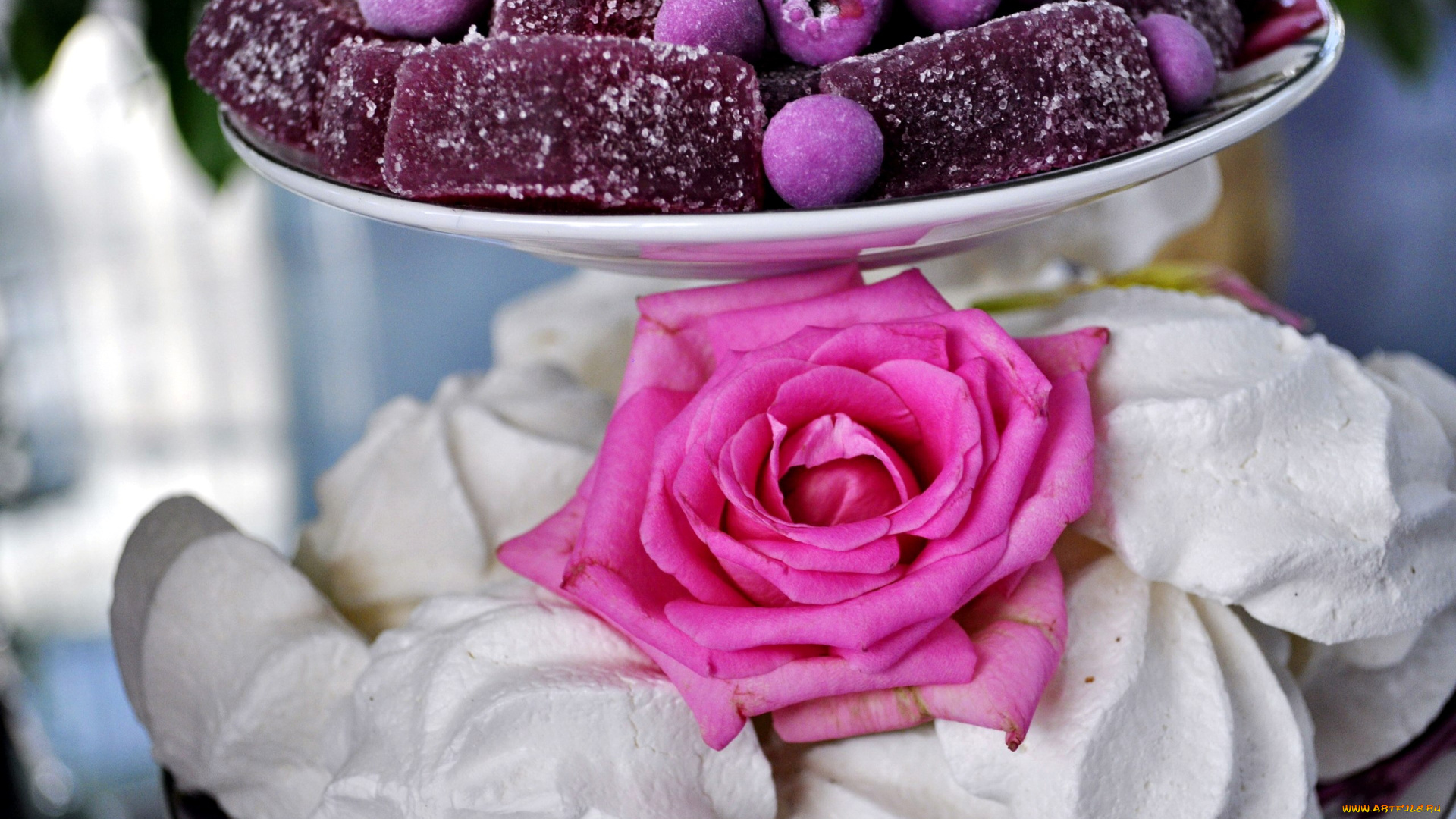 еда, конфеты, , шоколад, , сладости, роза, зефир, мармелад