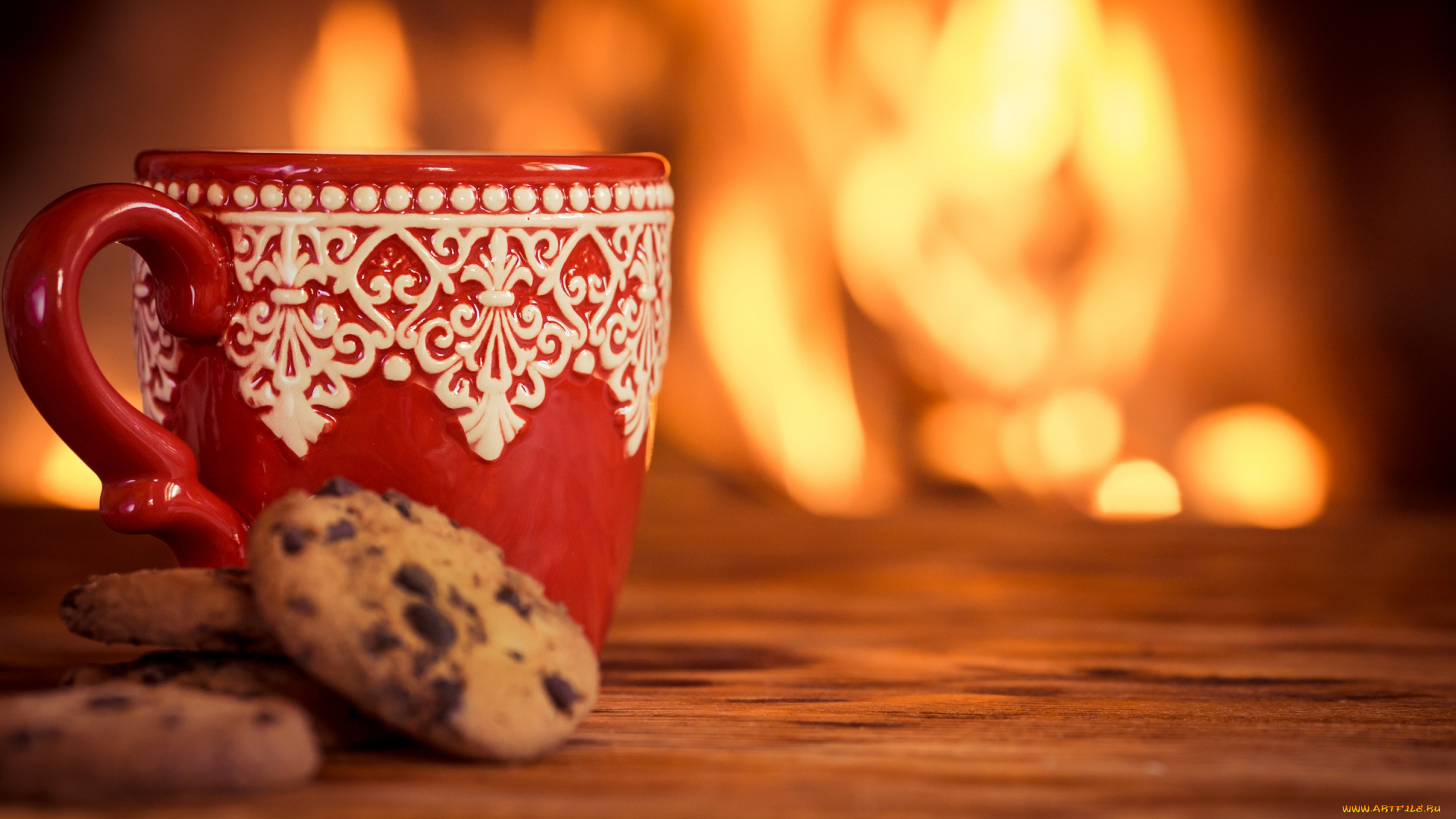 еда, пирожные, , кексы, , печенье, чашка, cookies, зима, печенье, горячий, cup, coffee, кофе, камин, fire, cute