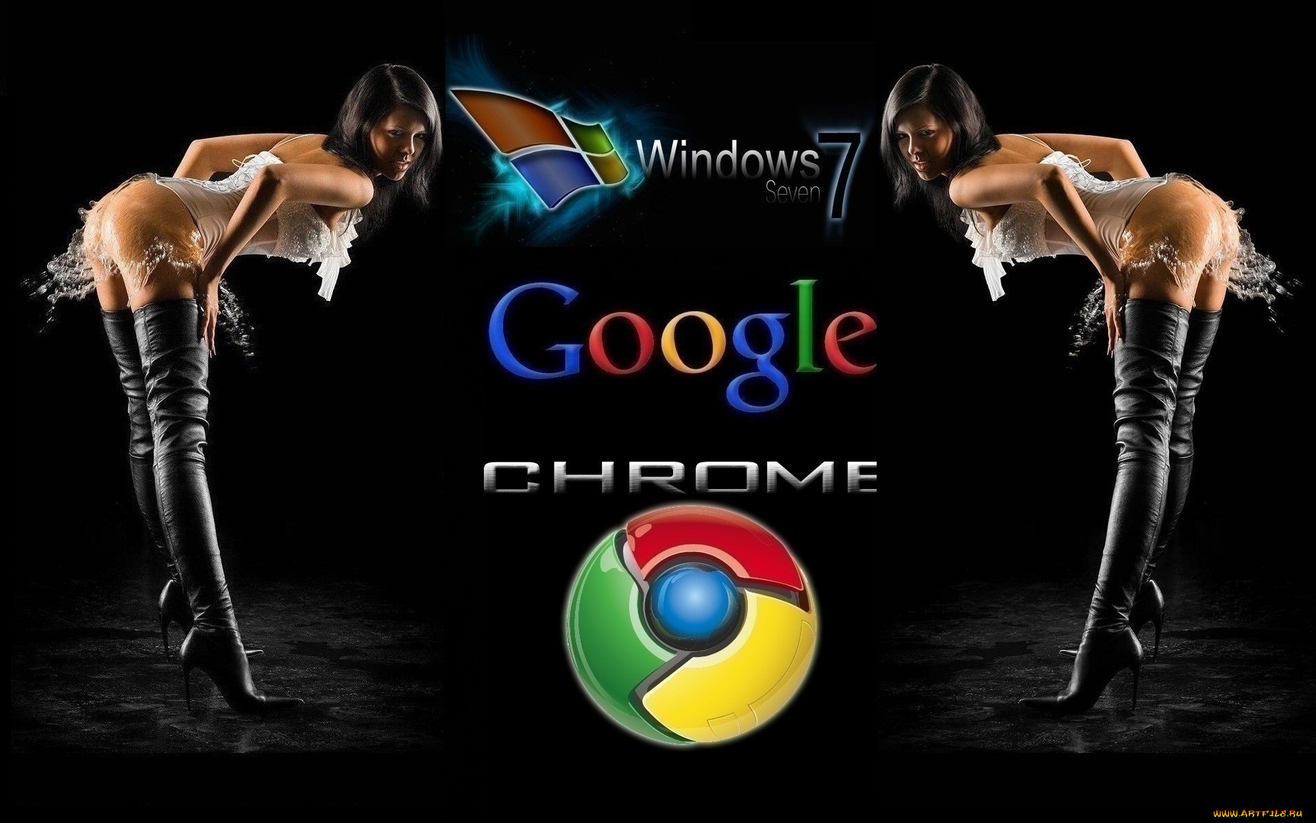 компьютеры, google, , google, chrome, девушки, windows