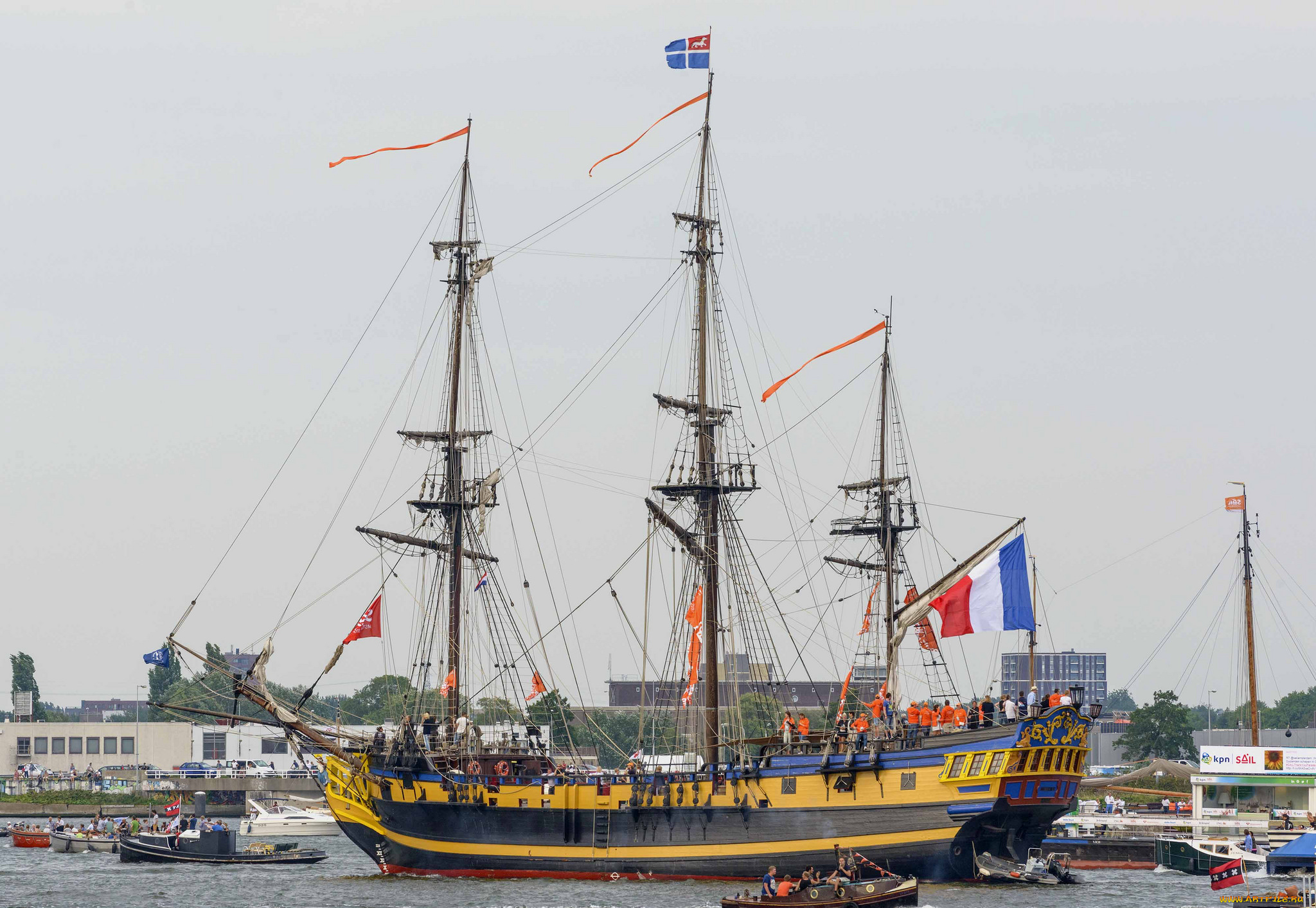 корабли, парусники, регата