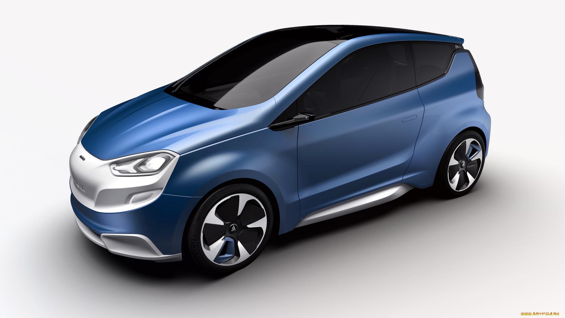 magna, steyr, mila, blue, concept, 2014, автомобили, 3д, concept, blue, mila, steyr, magna, 2014