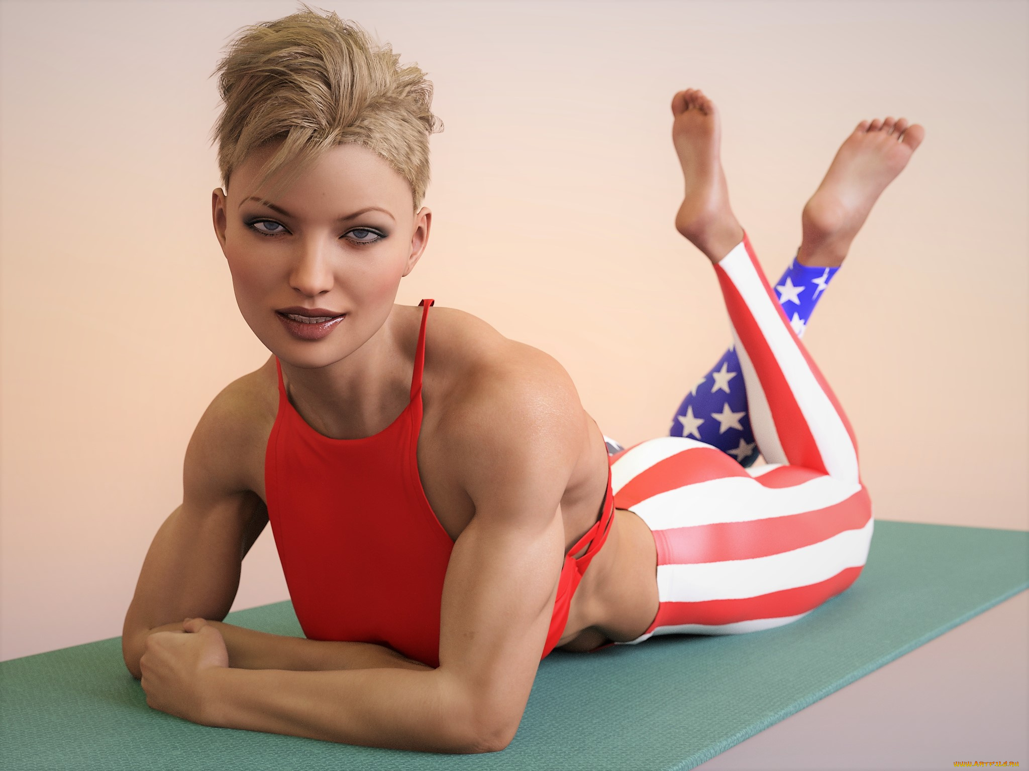 3д, графика, спорт, , sport, фон, взгляд, девушка