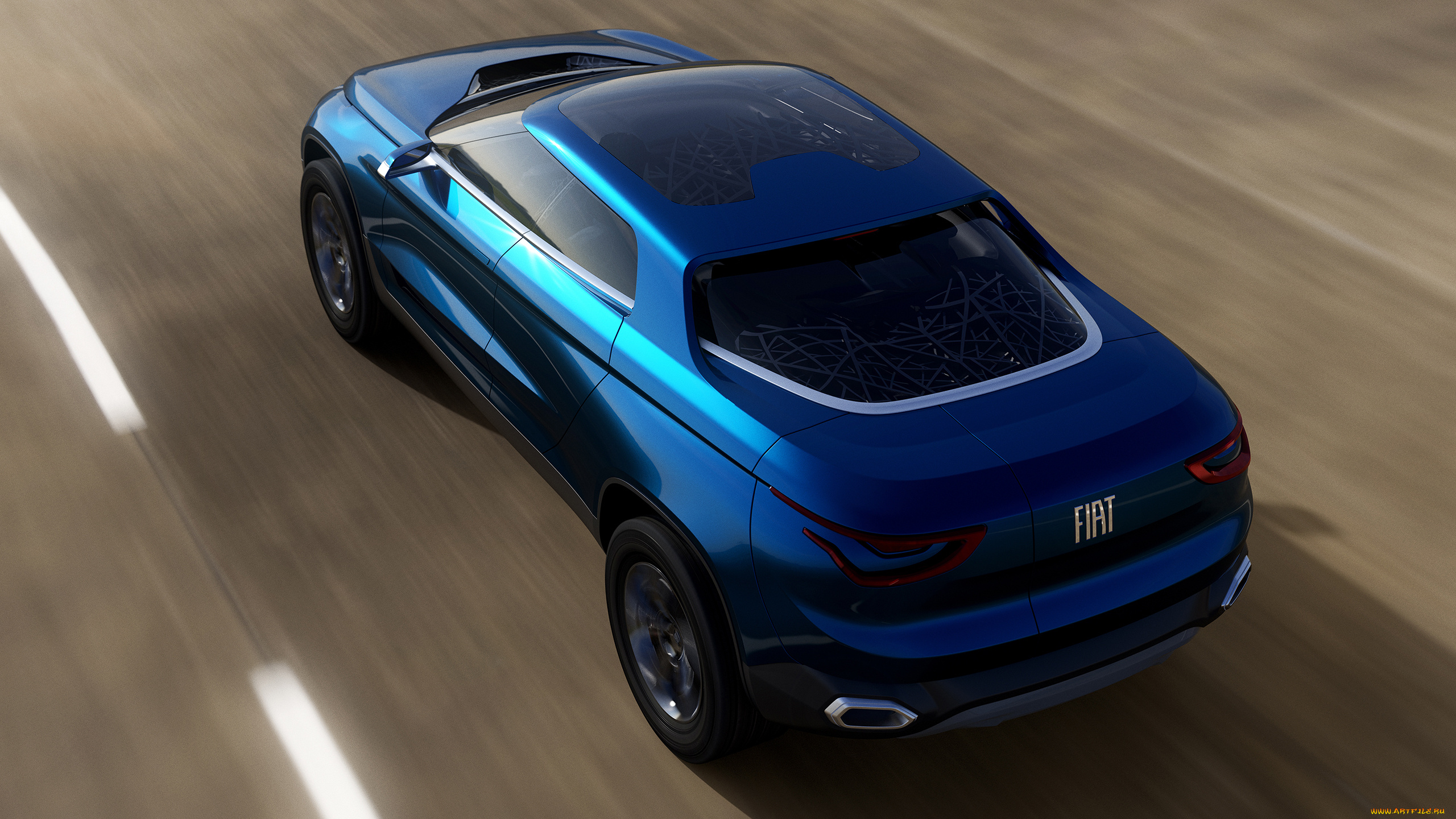 fiat, fcc4, concept, 2014, автомобили, 3д, fiat, fcc4, concept, 2014, blue