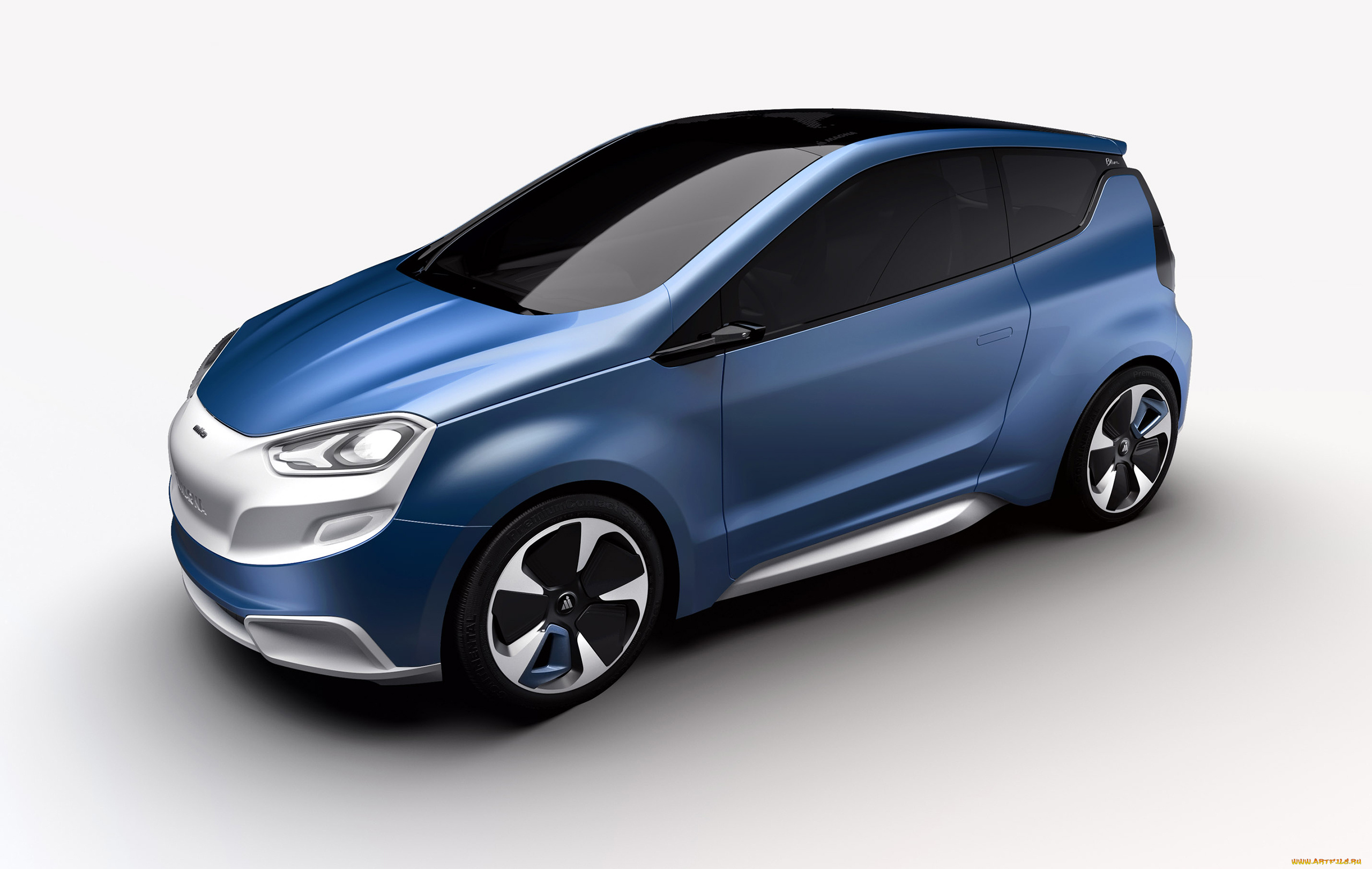 magna, steyr, mila, blue, concept, 2014, автомобили, 3д, concept, blue, mila, steyr, magna, 2014