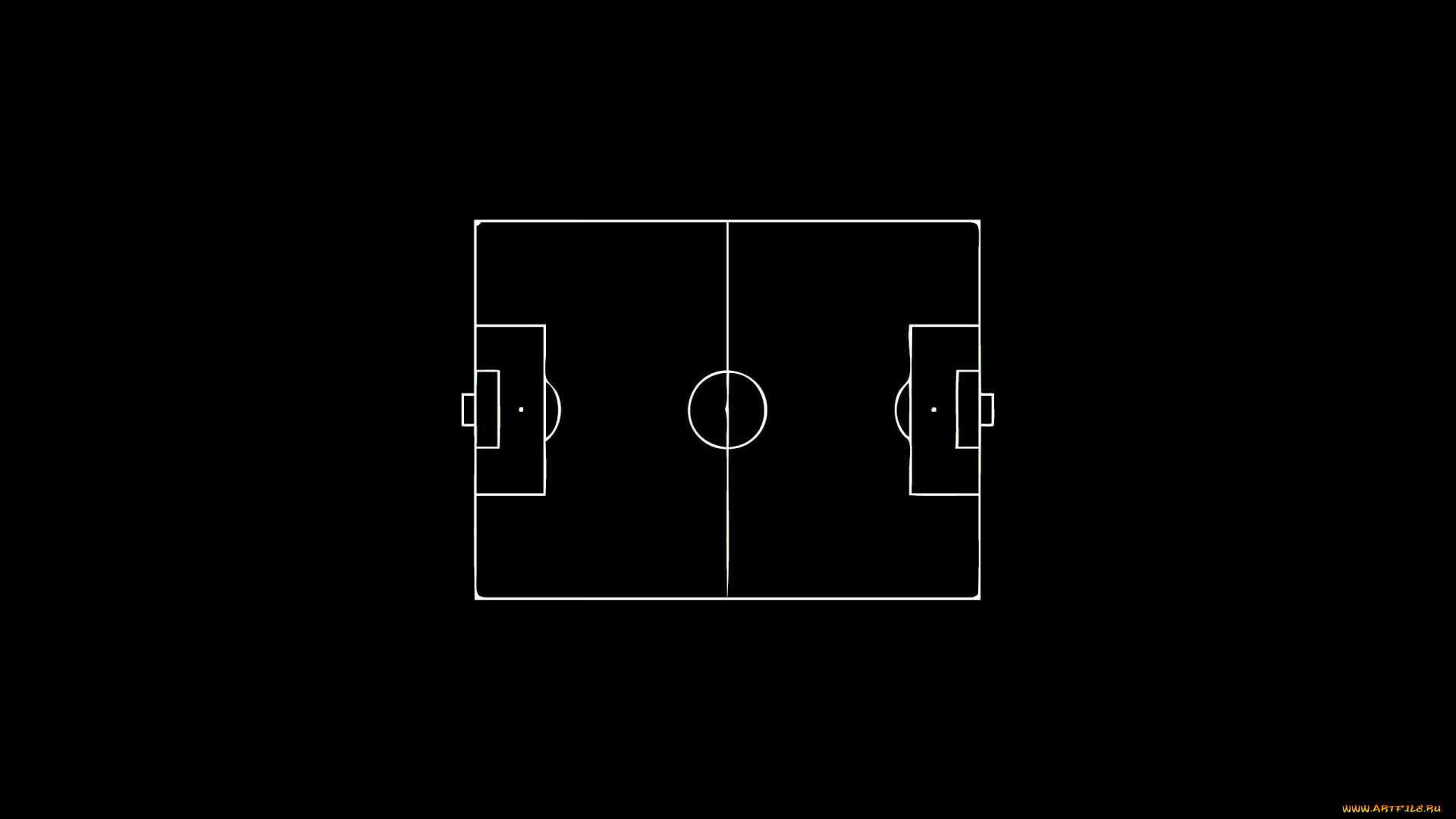 рисованное, минимализм, футбольное, поле
