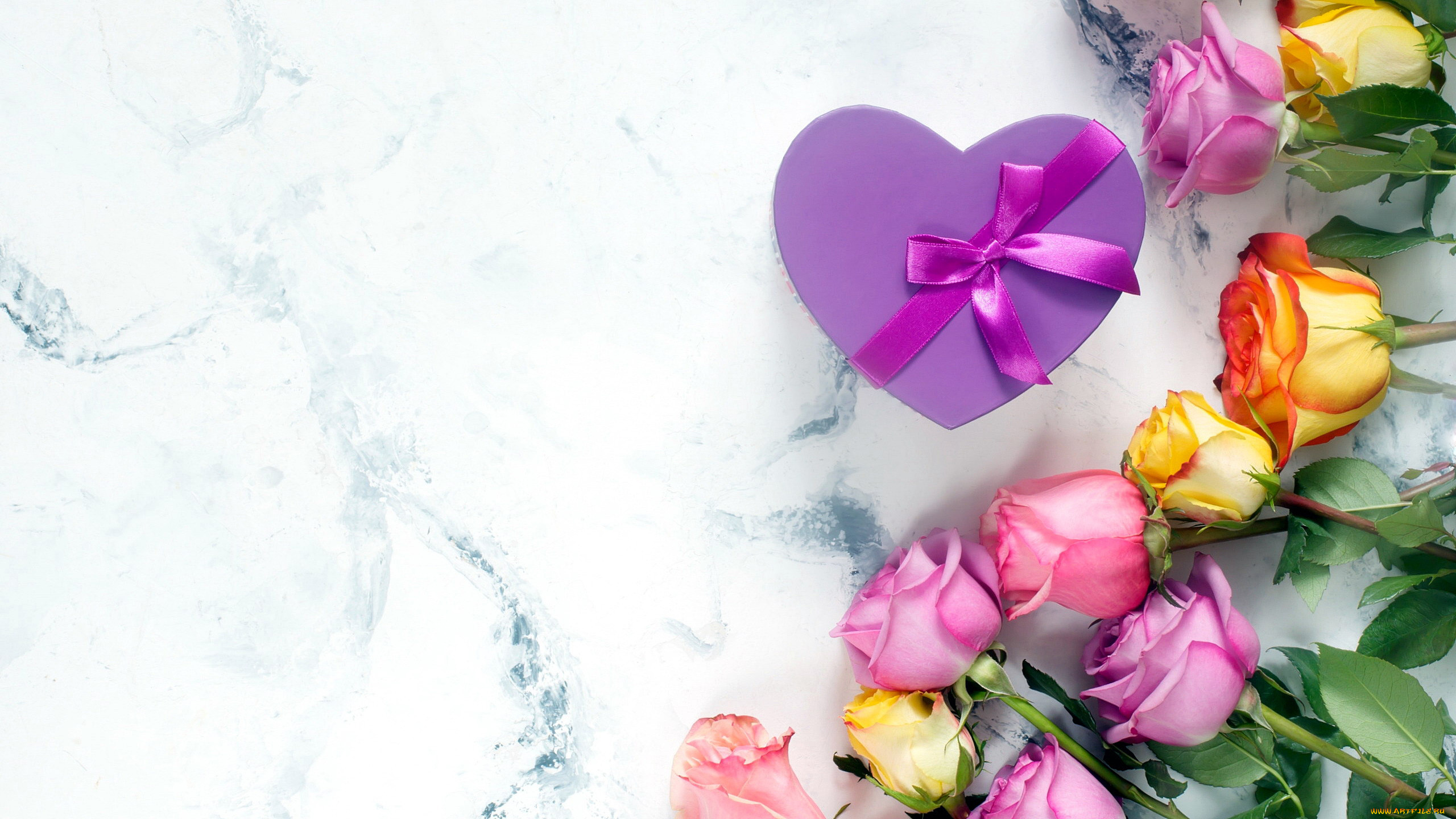 праздничные, подарки, и, коробочки, подарок, бант, лента, розы