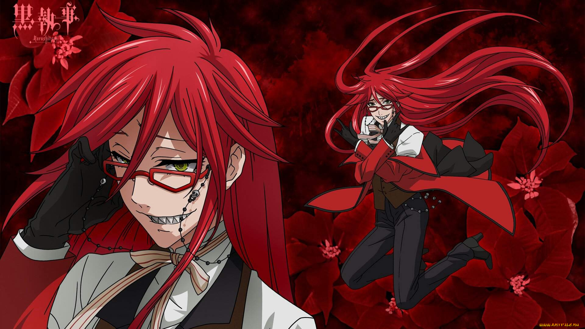 аниме, kuroshitsuji, тёмный, дворецкий