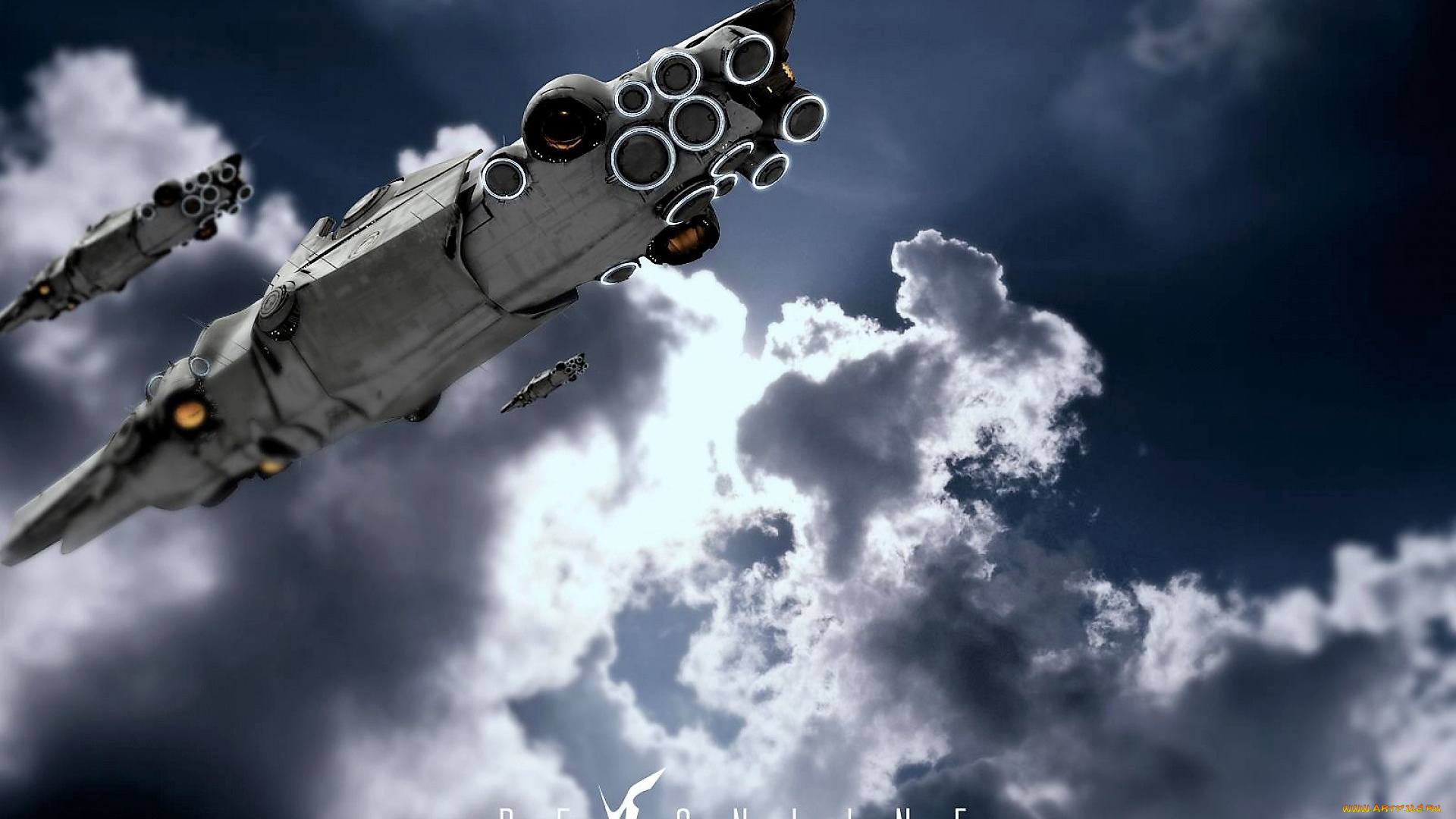 видео, игры, rf, online, небо, облака, корабли