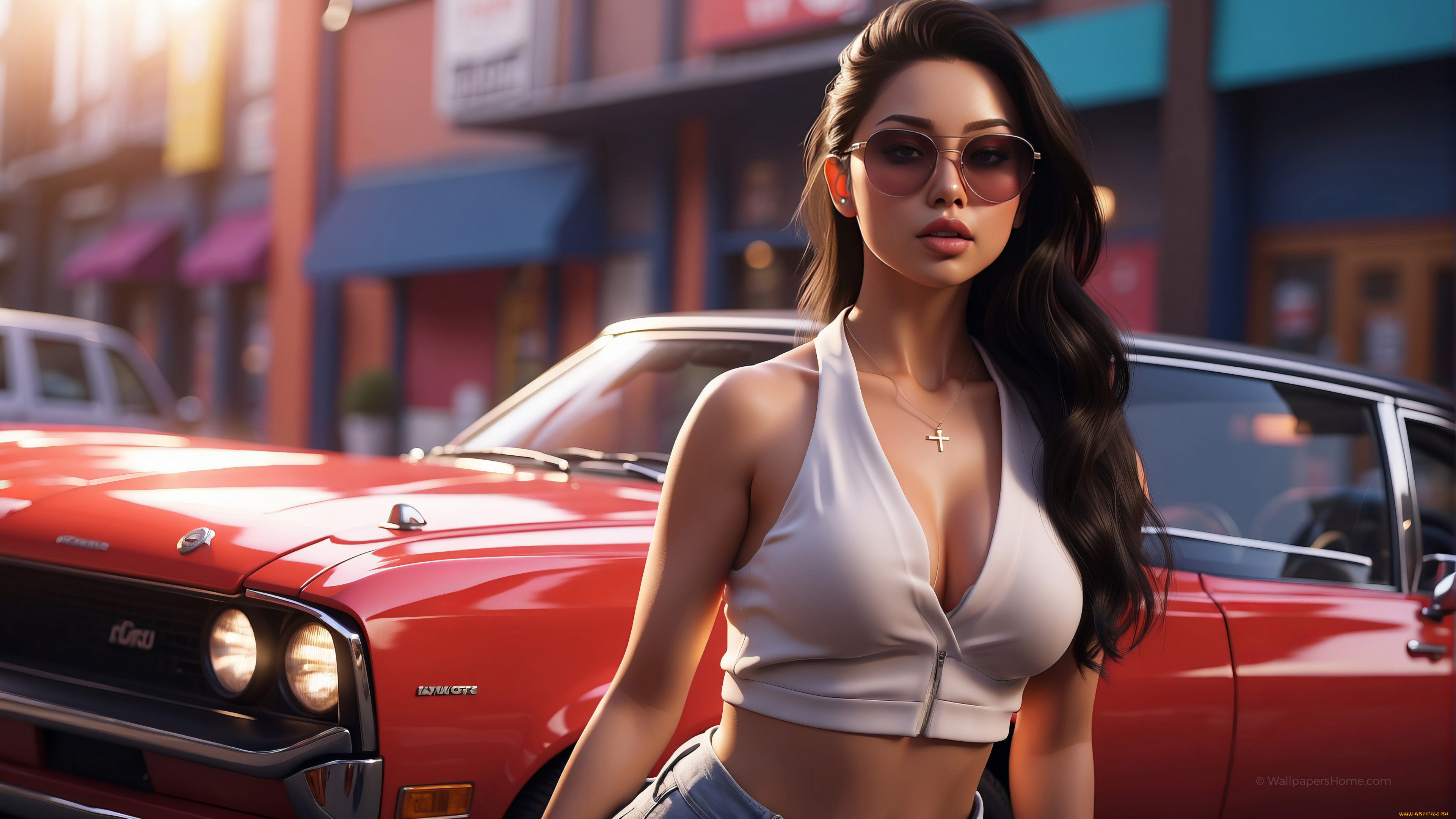 видео, игры, grand, theft, auto, , vice, city, gta6, девушка, vice, city, мускул, кар