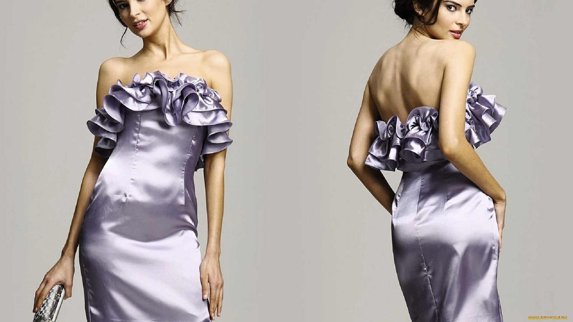 девушки, jennifer, lamiraqui, брюнетка, платье, клатч