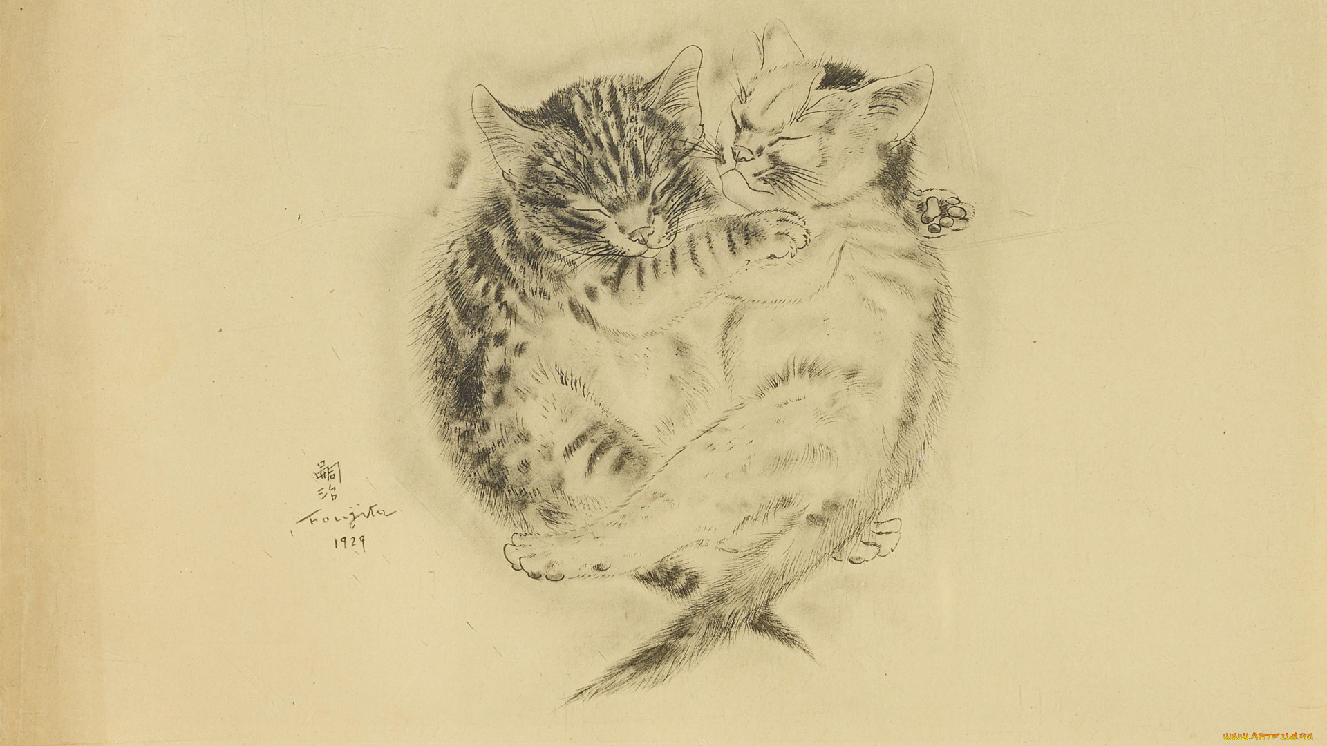 рисованное, животные, , коты, кот, кошка