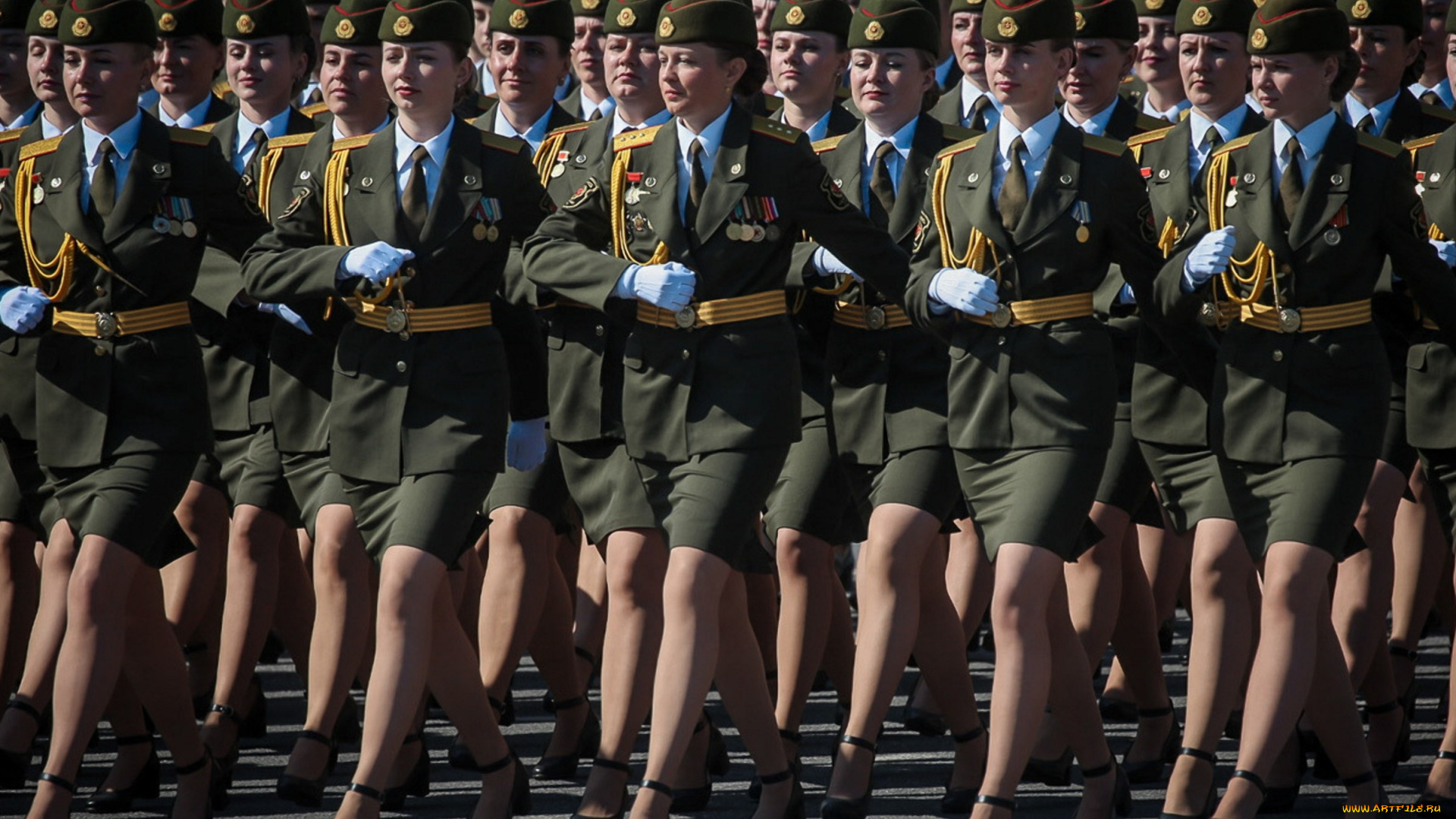 9, мая, праздничные, день, победы, строй, беларусь, парад, победы, минск, женщины