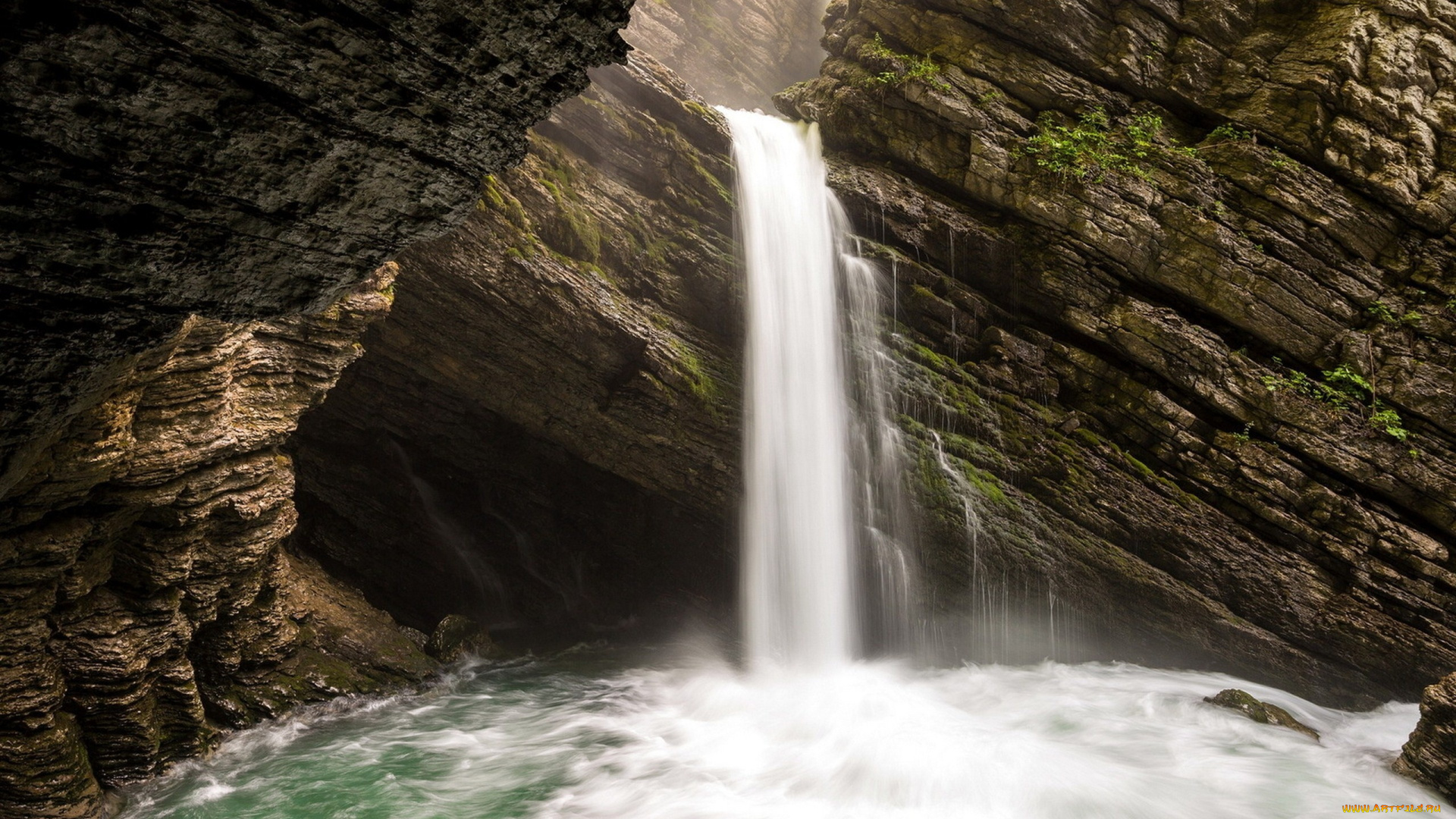 природа, водопады, пейзаж