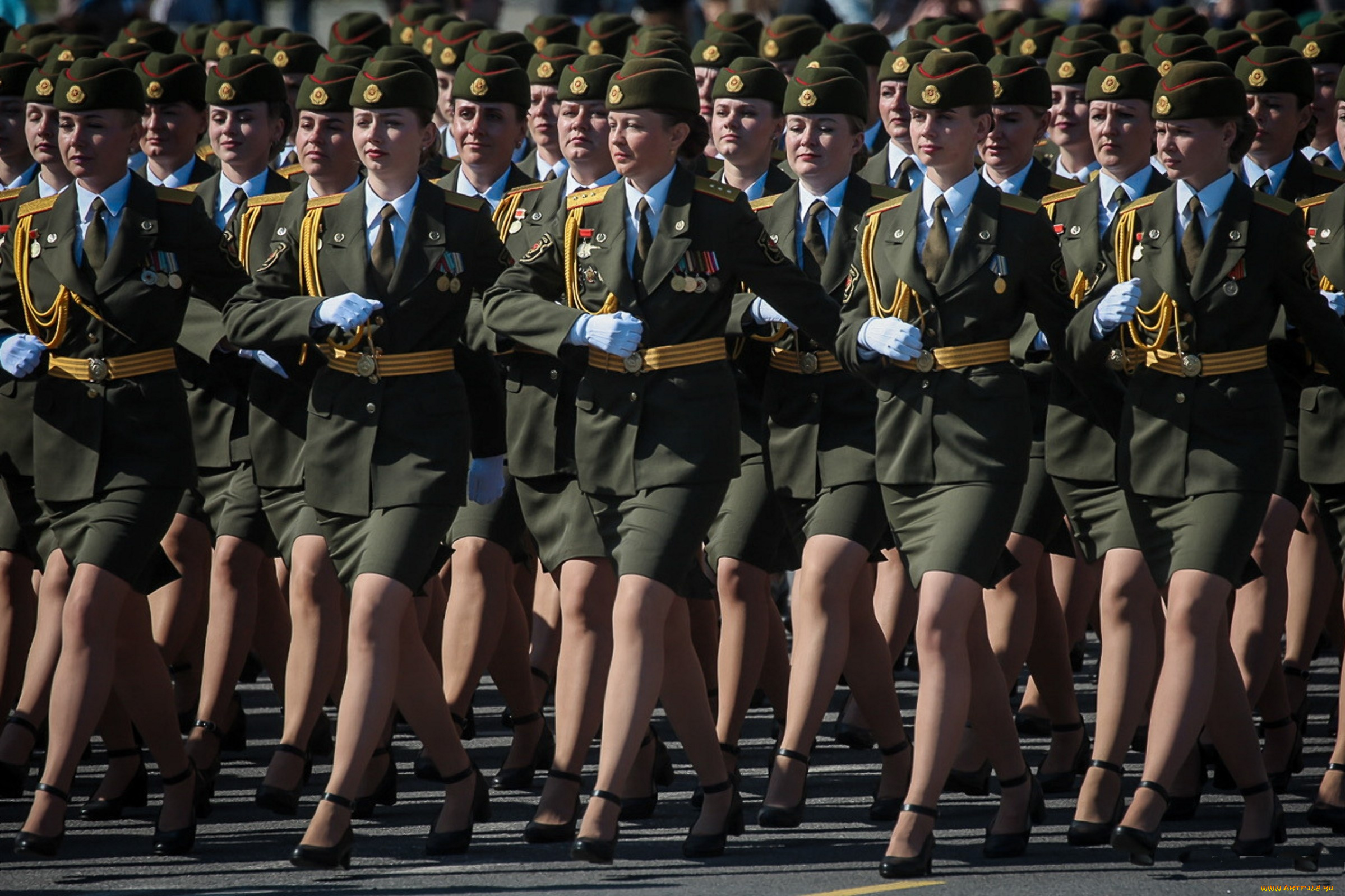 9, мая, праздничные, день, победы, строй, беларусь, парад, победы, минск, женщины