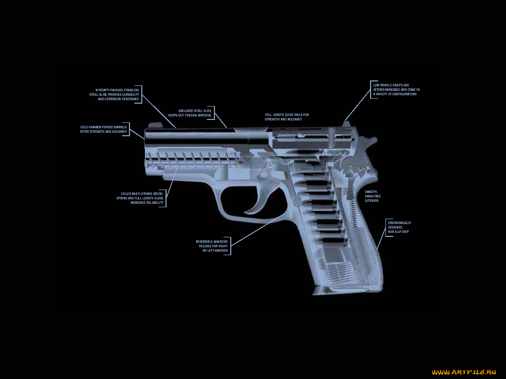 sig, classic, ray, оружие, 3d