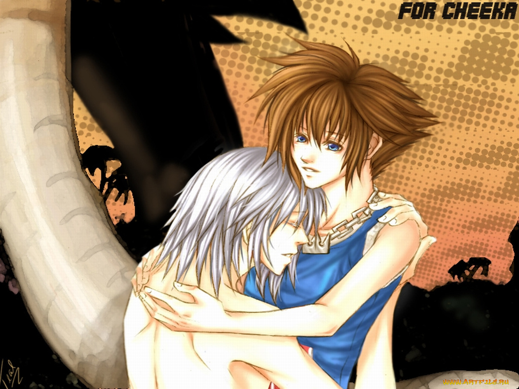 аниме, kingdom, hearts